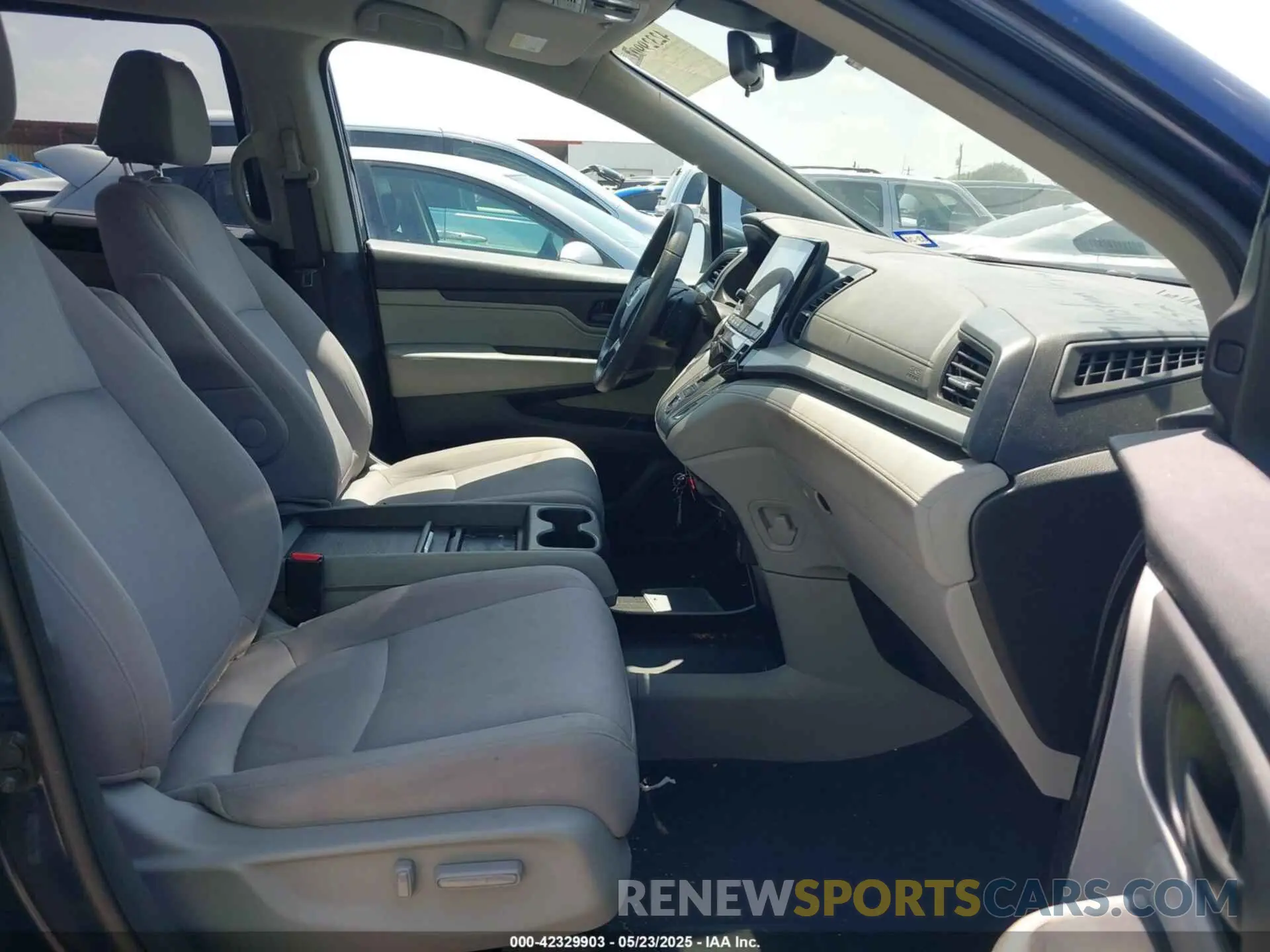 5 fotografías del automóvil dañado 5FNRL6H5XMB033855 HONDA ODYSSEY 2021