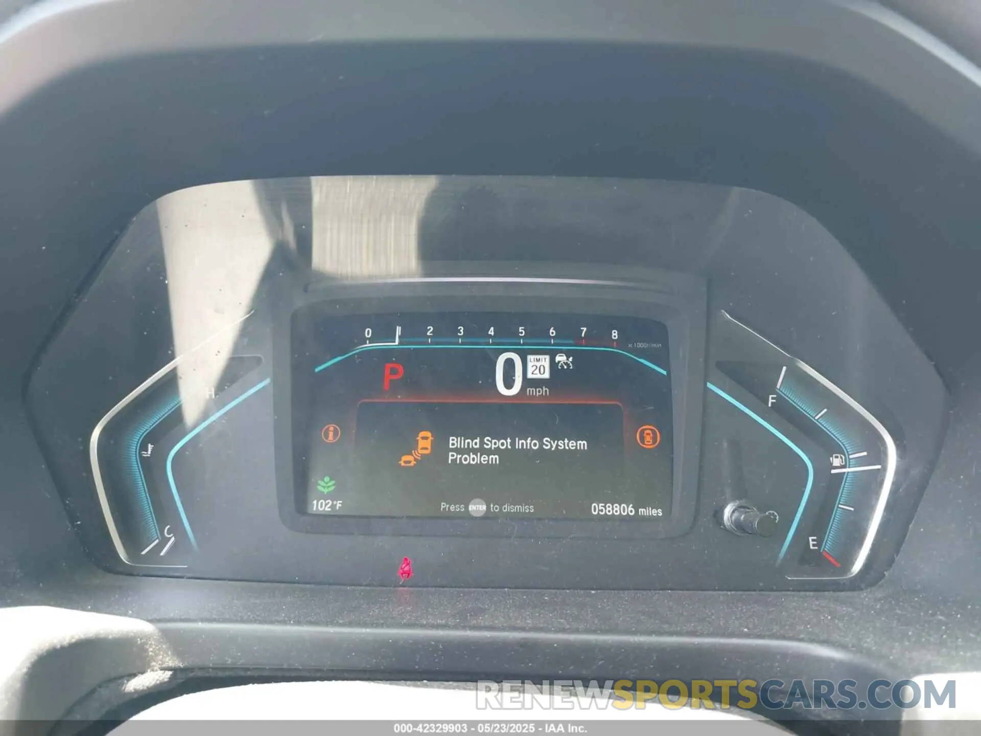 7 fotografías del automóvil dañado 5FNRL6H5XMB033855 HONDA ODYSSEY 2021