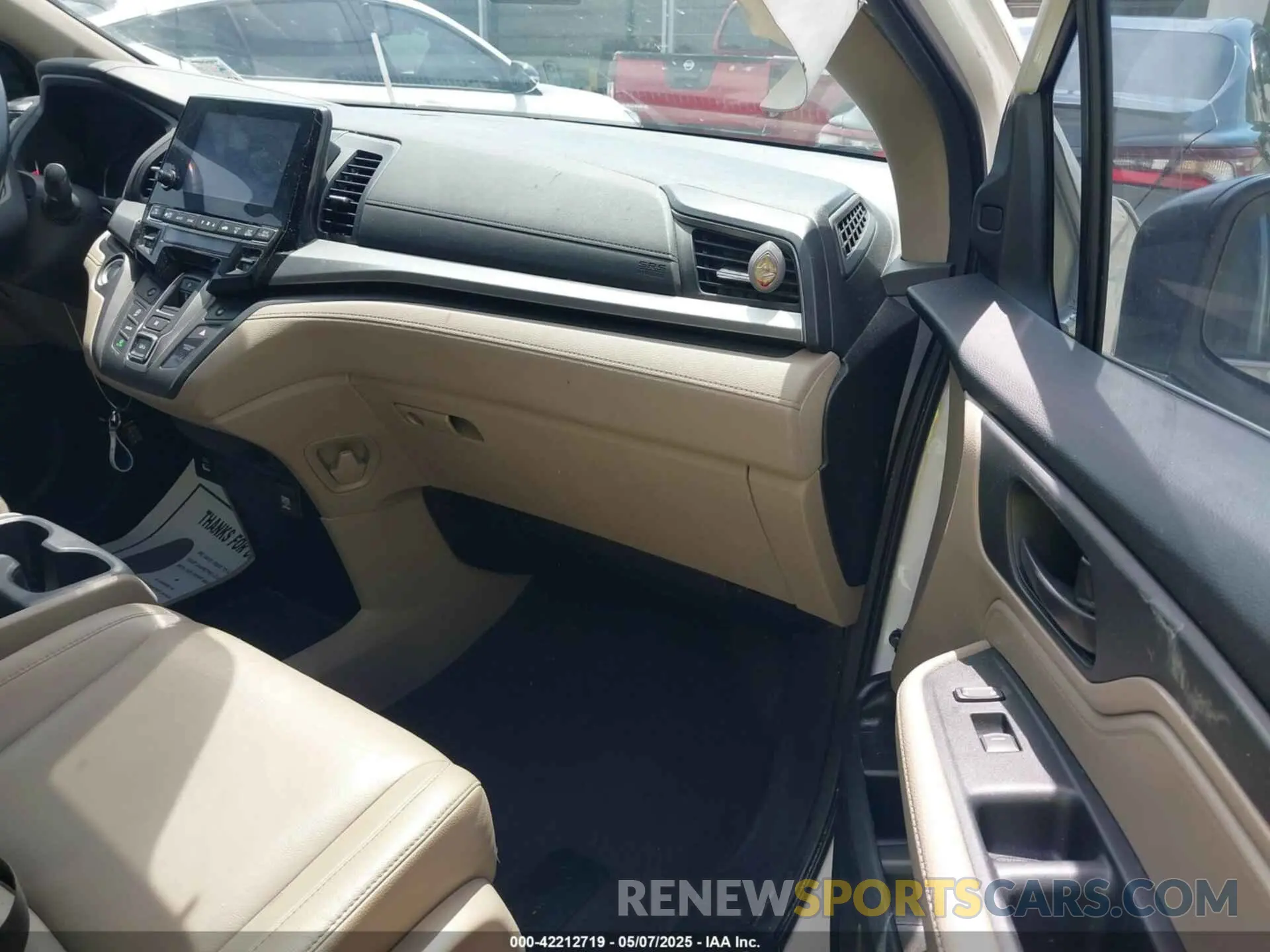 5 fotografías del automóvil dañado 5FNRL6H70MB012952 HONDA ODYSSEY 2021