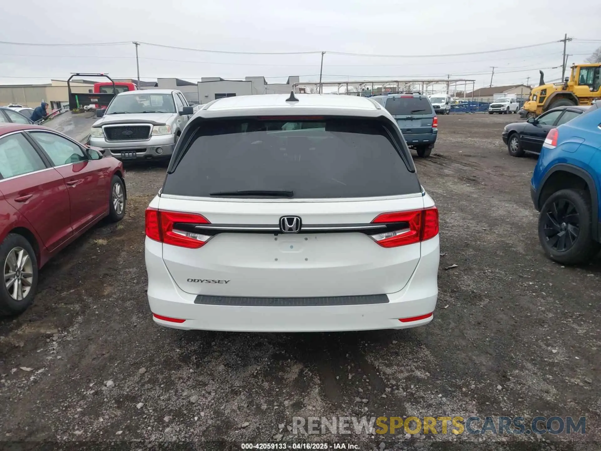 15 fotografías del automóvil dañado 5FNRL6H71MB039822 HONDA ODYSSEY 2021