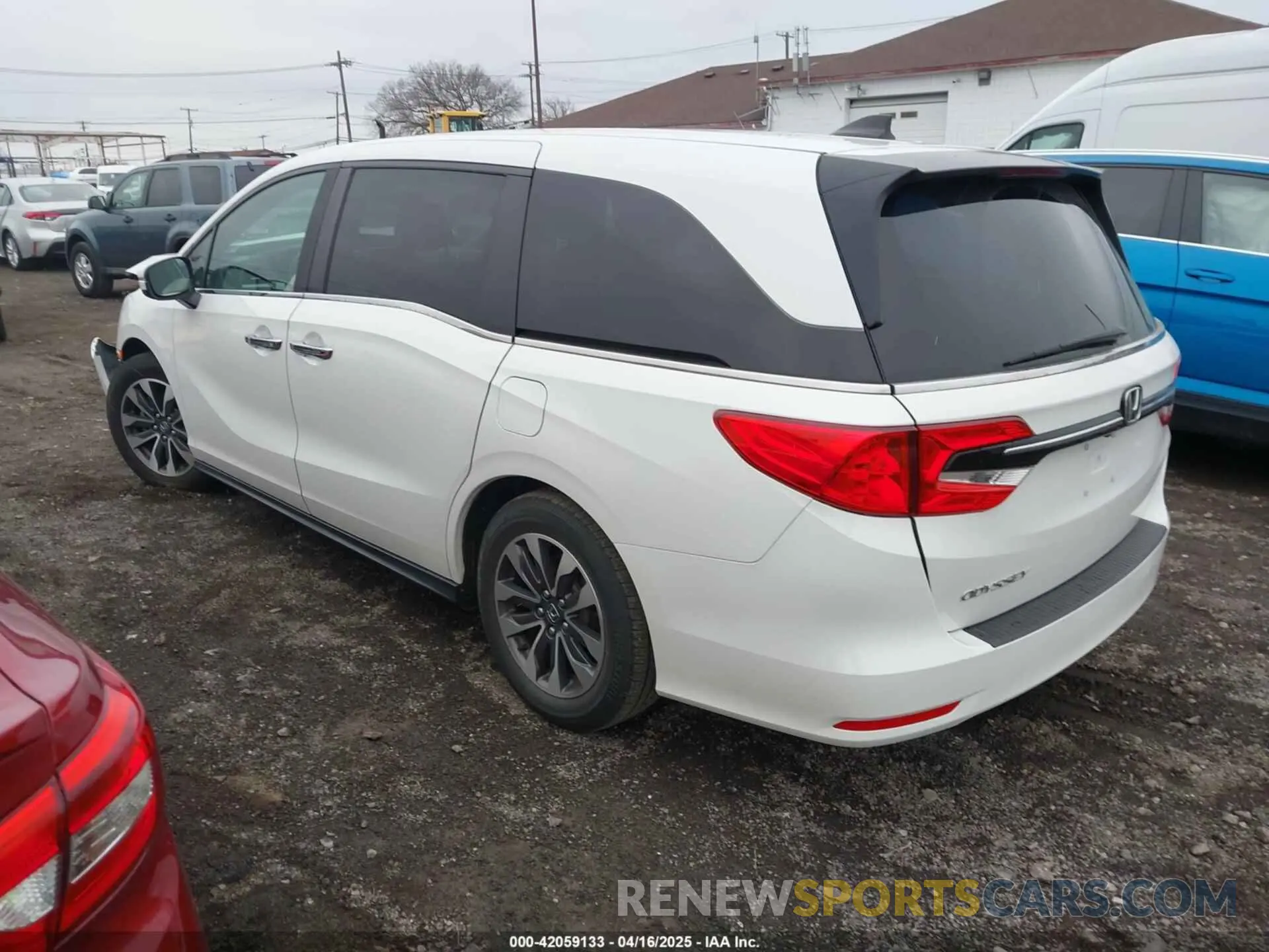 3 fotografías del automóvil dañado 5FNRL6H71MB039822 HONDA ODYSSEY 2021