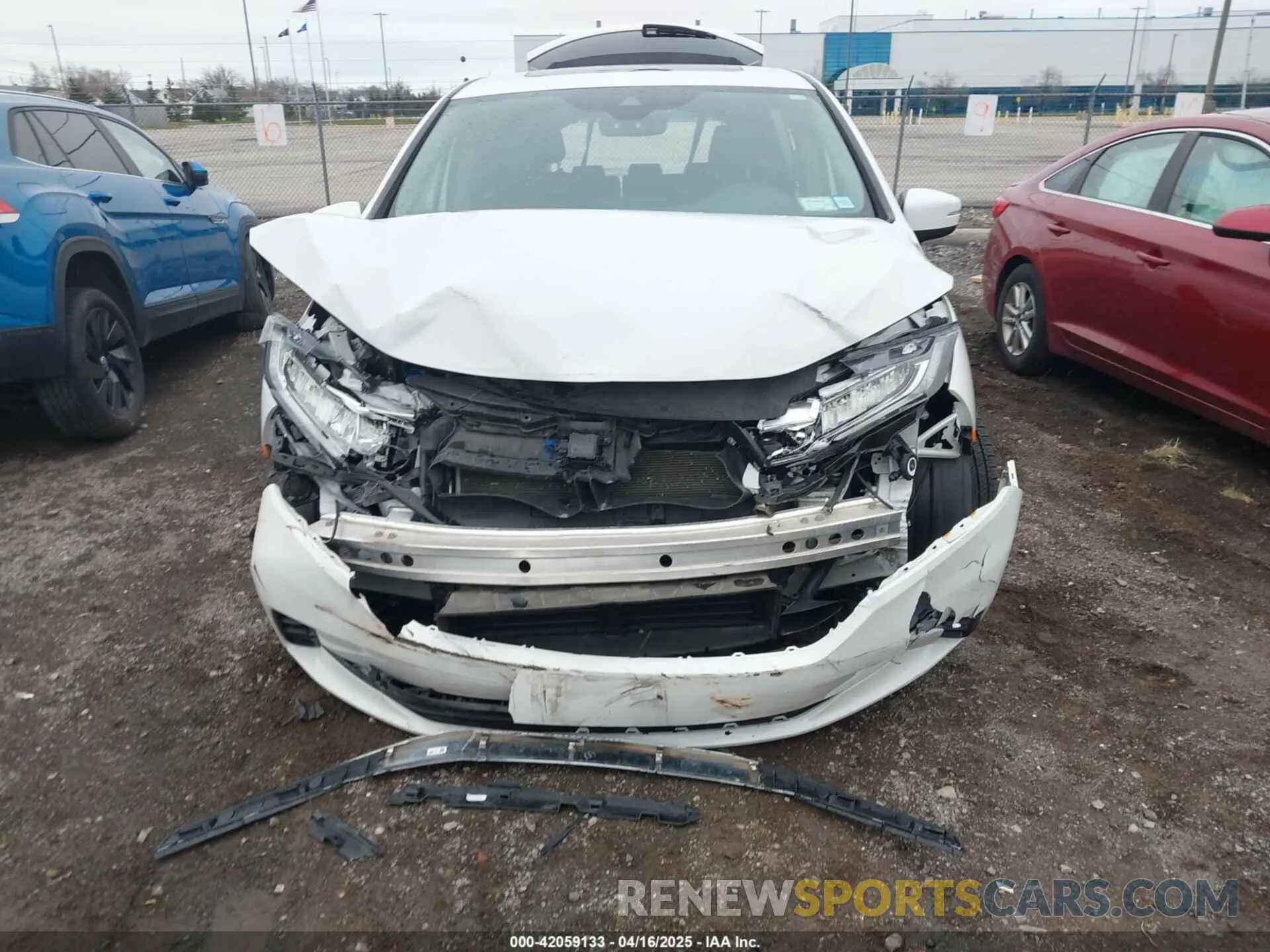 6 fotografías del automóvil dañado 5FNRL6H71MB039822 HONDA ODYSSEY 2021