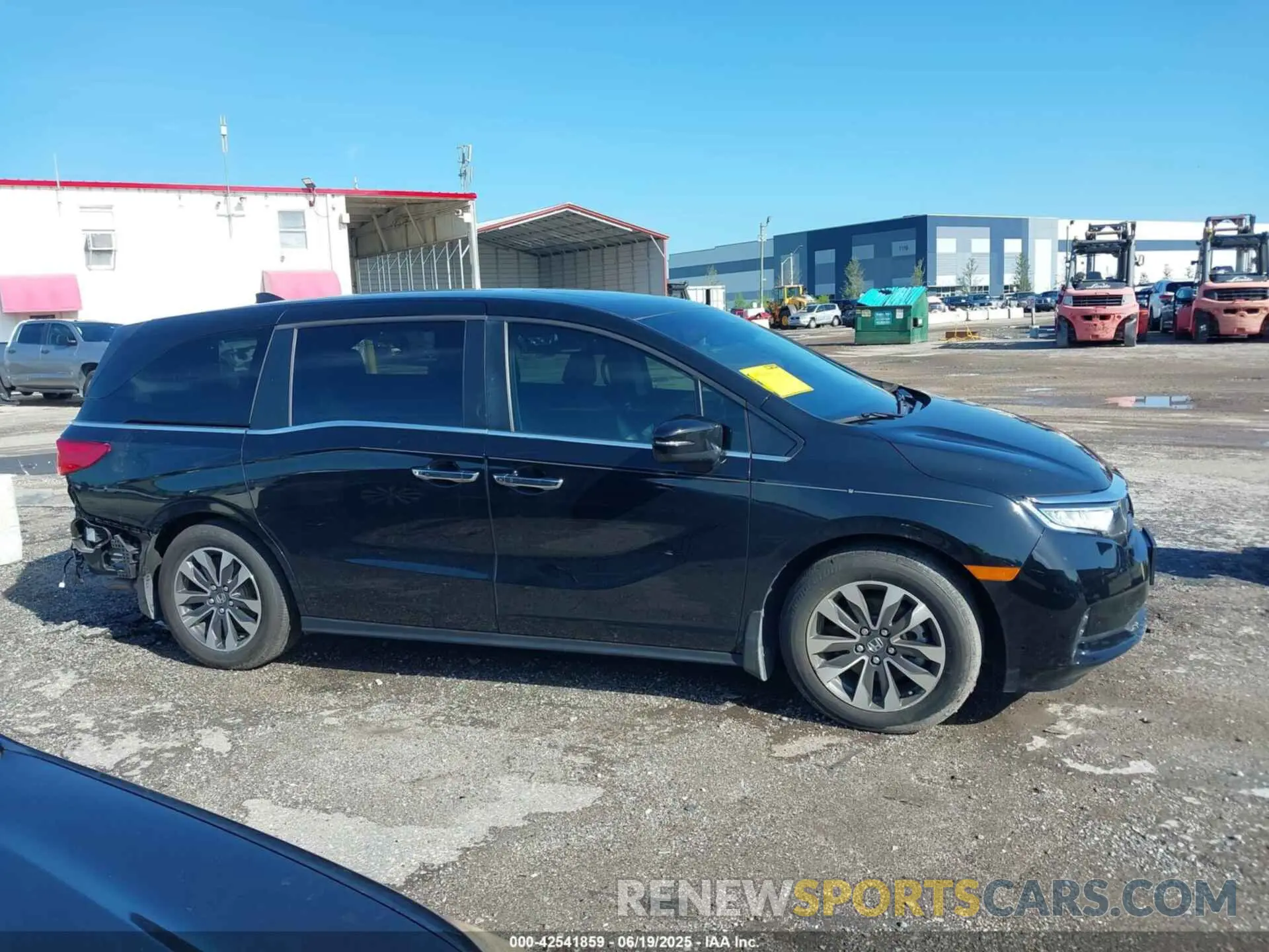 14 fotografías del automóvil dañado 5FNRL6H73MB027655 HONDA ODYSSEY 2021