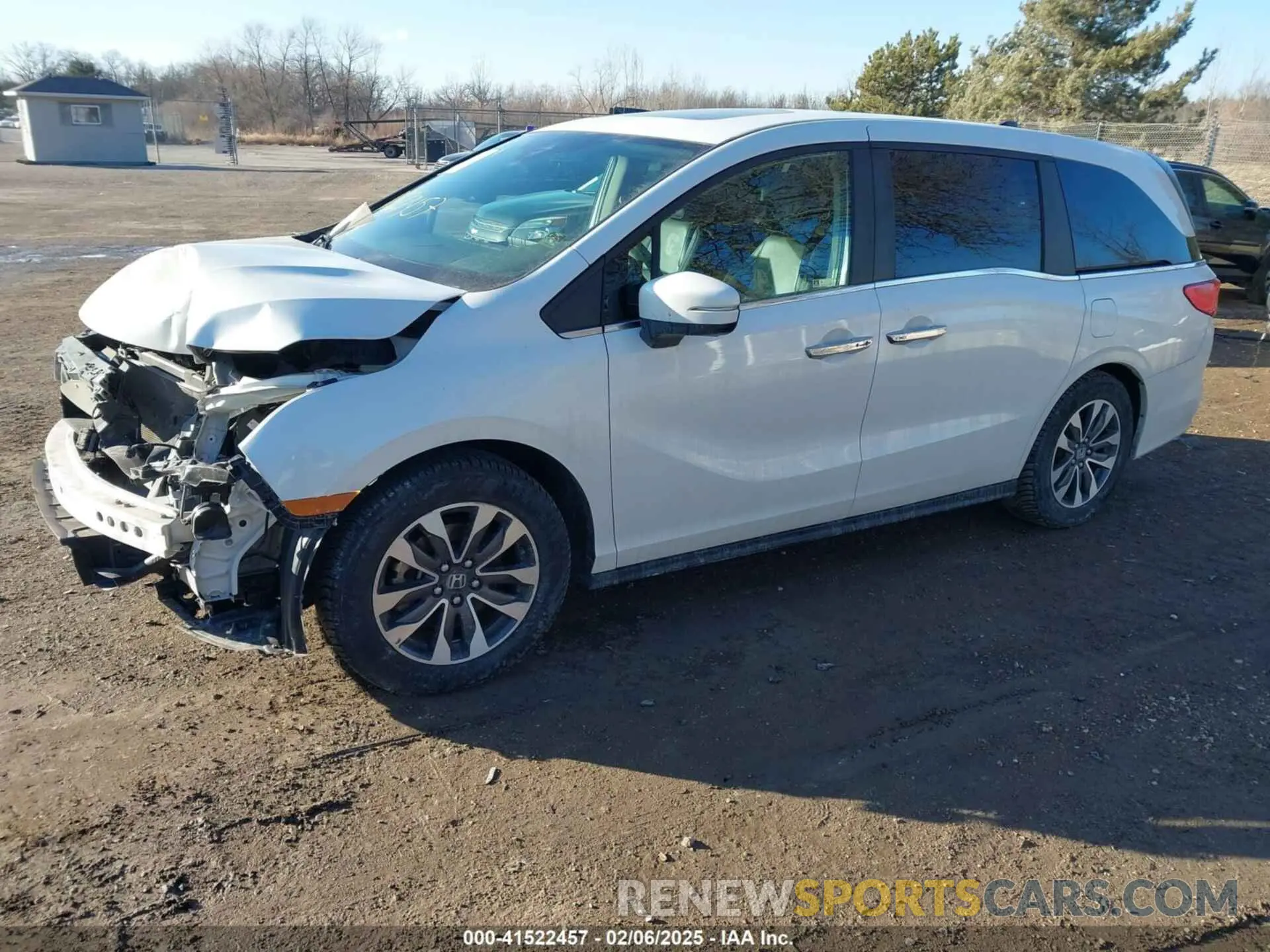 2 fotografías del automóvil dañado 5FNRL6H75MB008041 HONDA ODYSSEY 2021