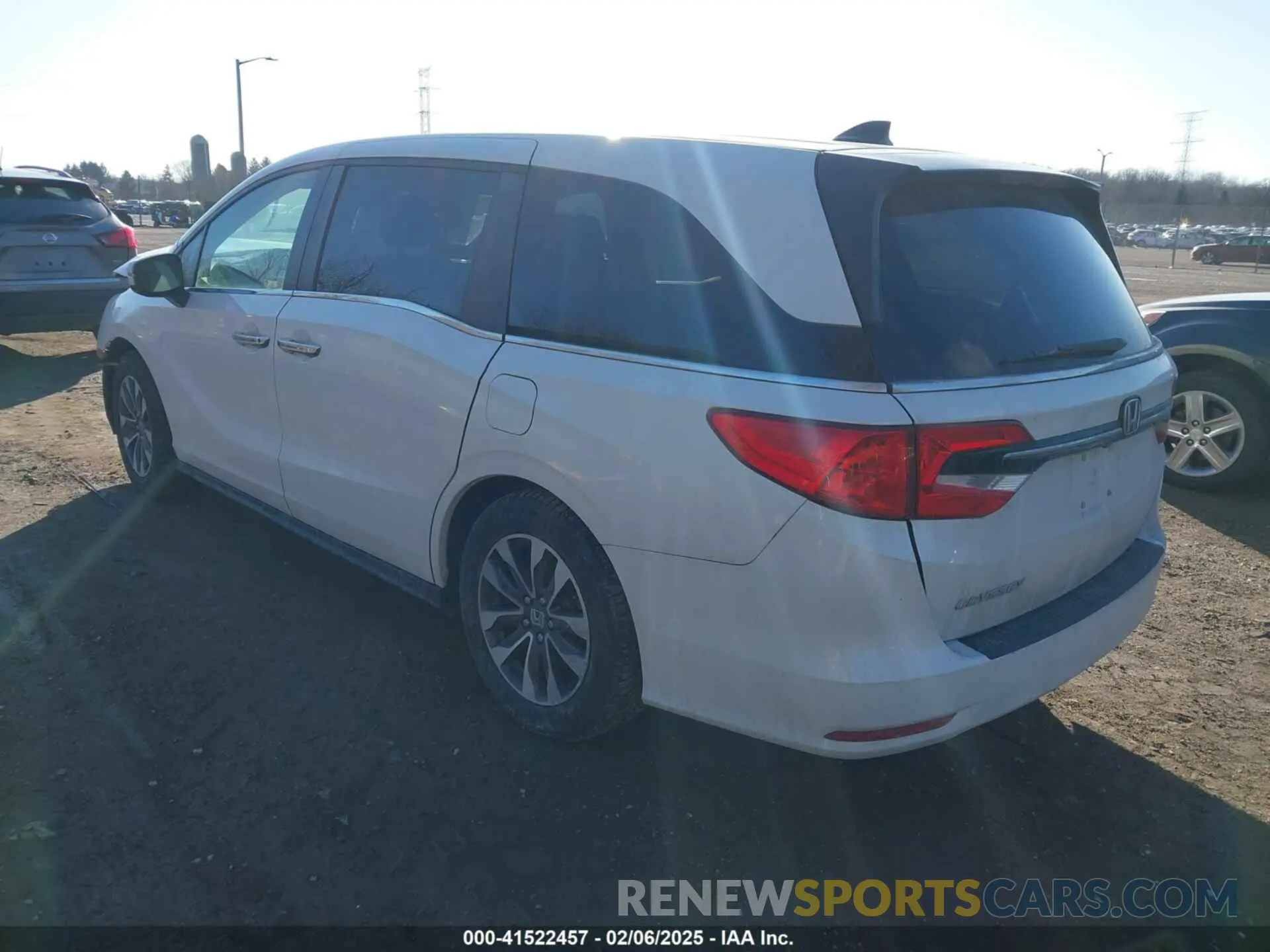3 fotografías del automóvil dañado 5FNRL6H75MB008041 HONDA ODYSSEY 2021