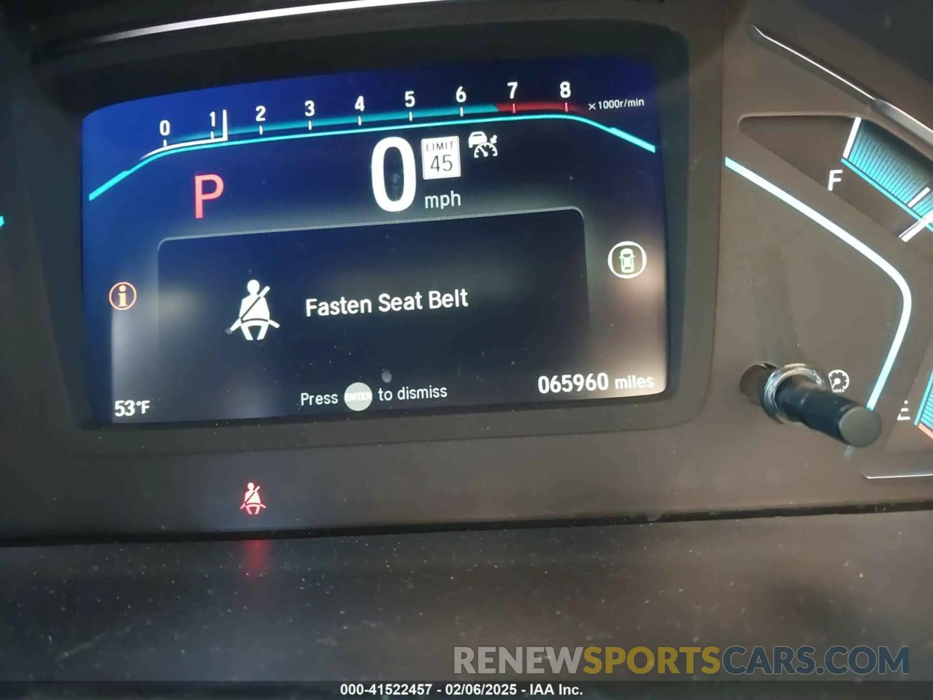 7 fotografías del automóvil dañado 5FNRL6H75MB008041 HONDA ODYSSEY 2021