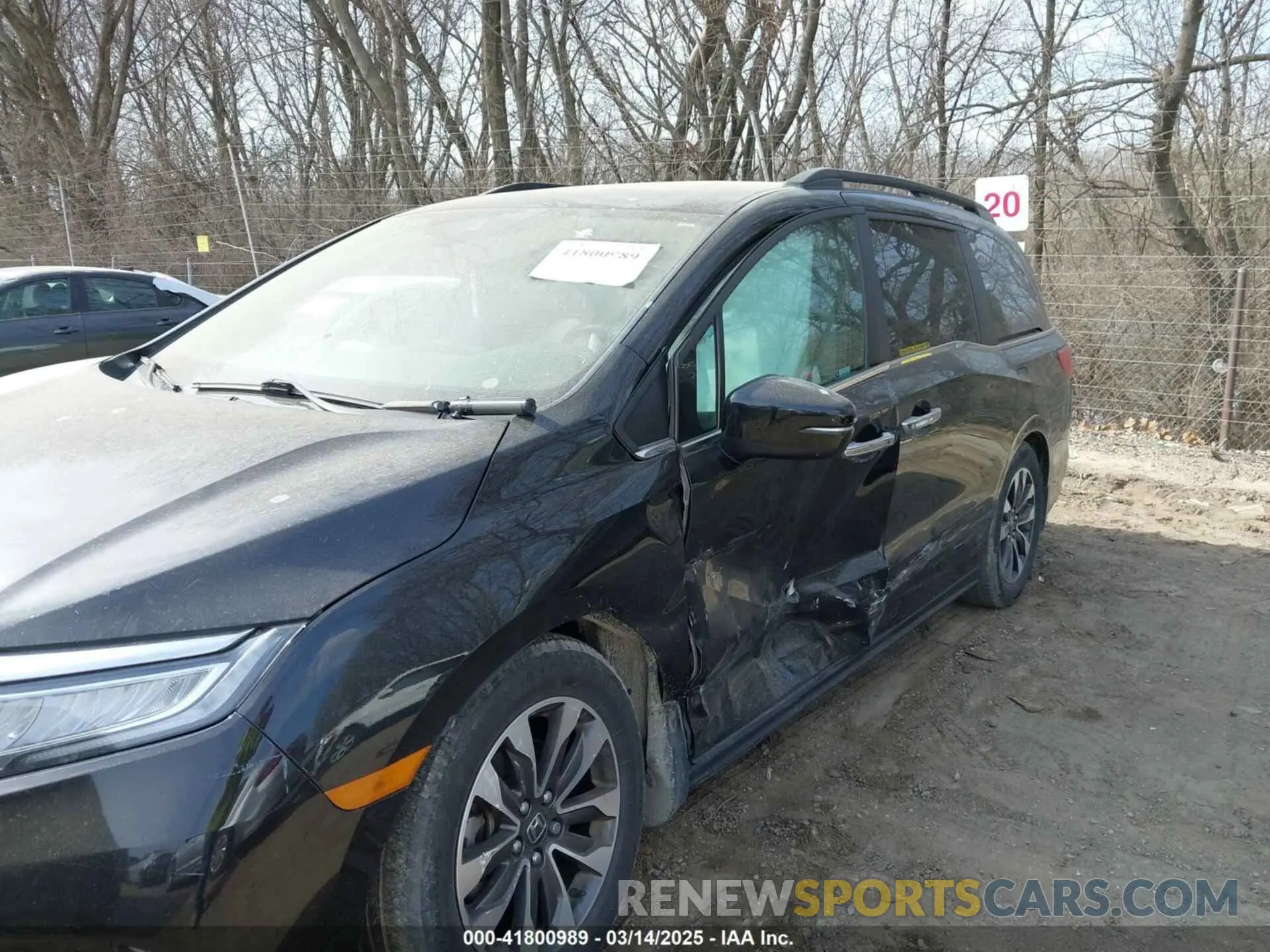 6 fotografías del automóvil dañado 5FNRL6H76MB013748 HONDA ODYSSEY 2021