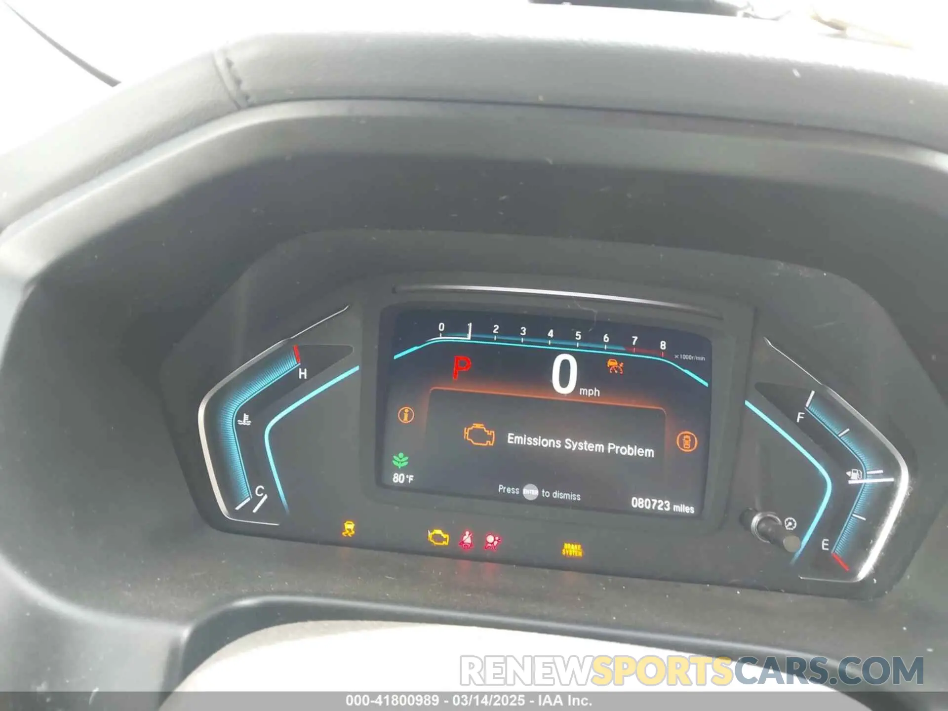 7 fotografías del automóvil dañado 5FNRL6H76MB013748 HONDA ODYSSEY 2021