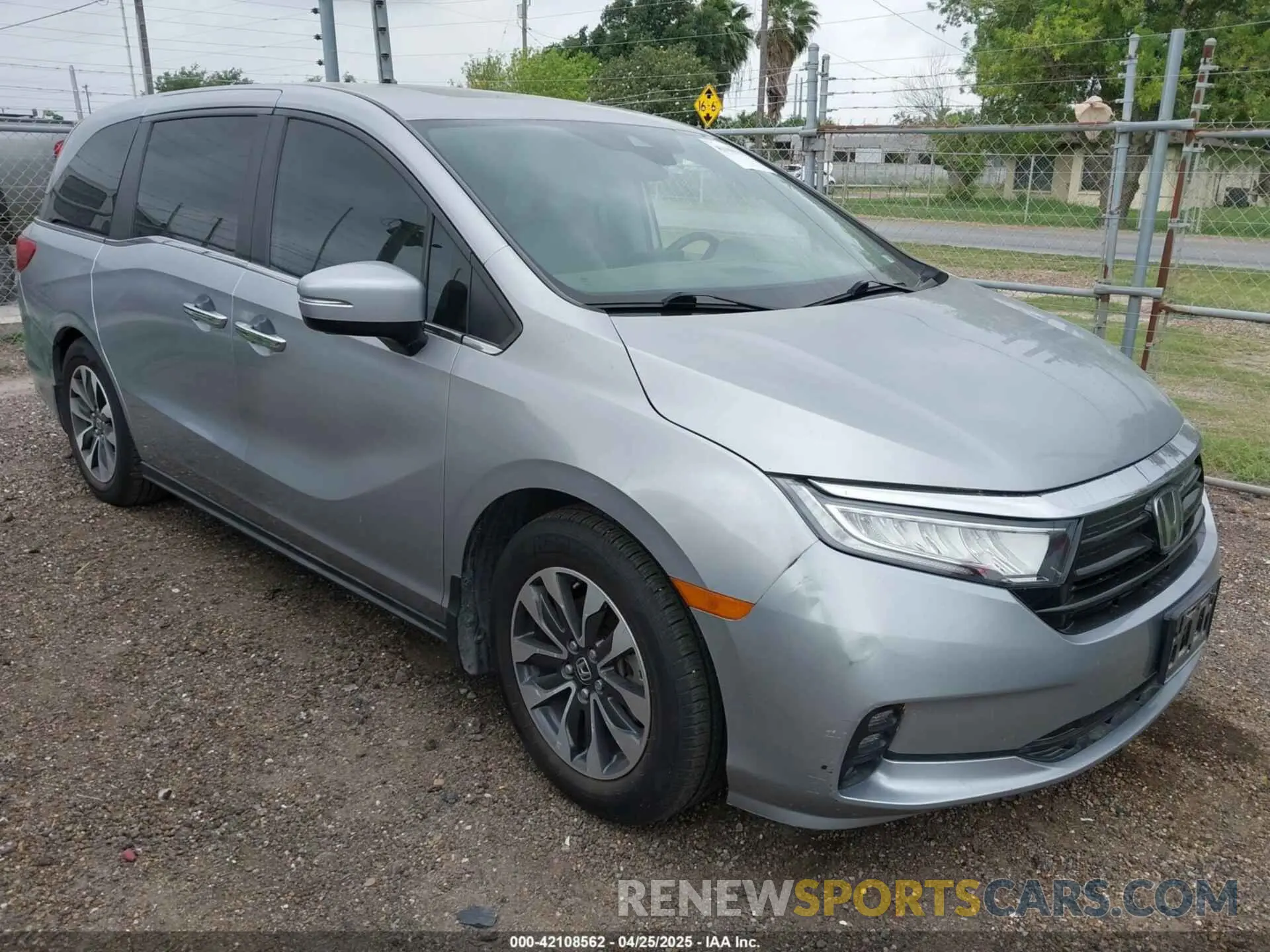 1 fotografías del automóvil dañado 5FNRL6H79MB018099 HONDA ODYSSEY 2021