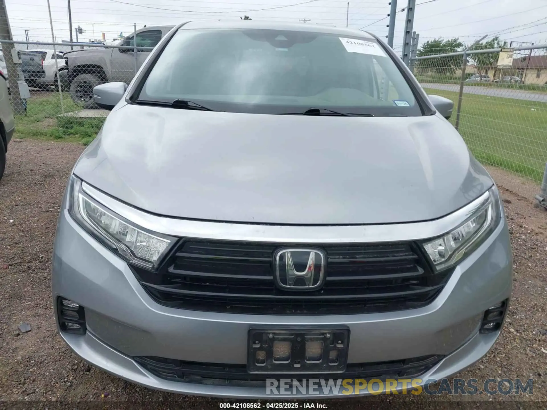 6 fotografías del automóvil dañado 5FNRL6H79MB018099 HONDA ODYSSEY 2021