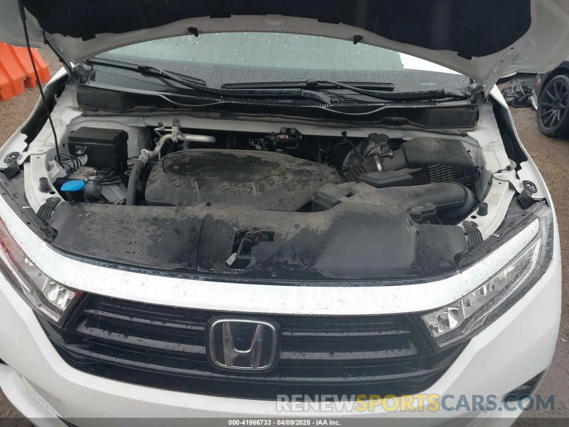 10 fotografías del automóvil dañado 5FNRL6H80MB008330 HONDA ODYSSEY 2021