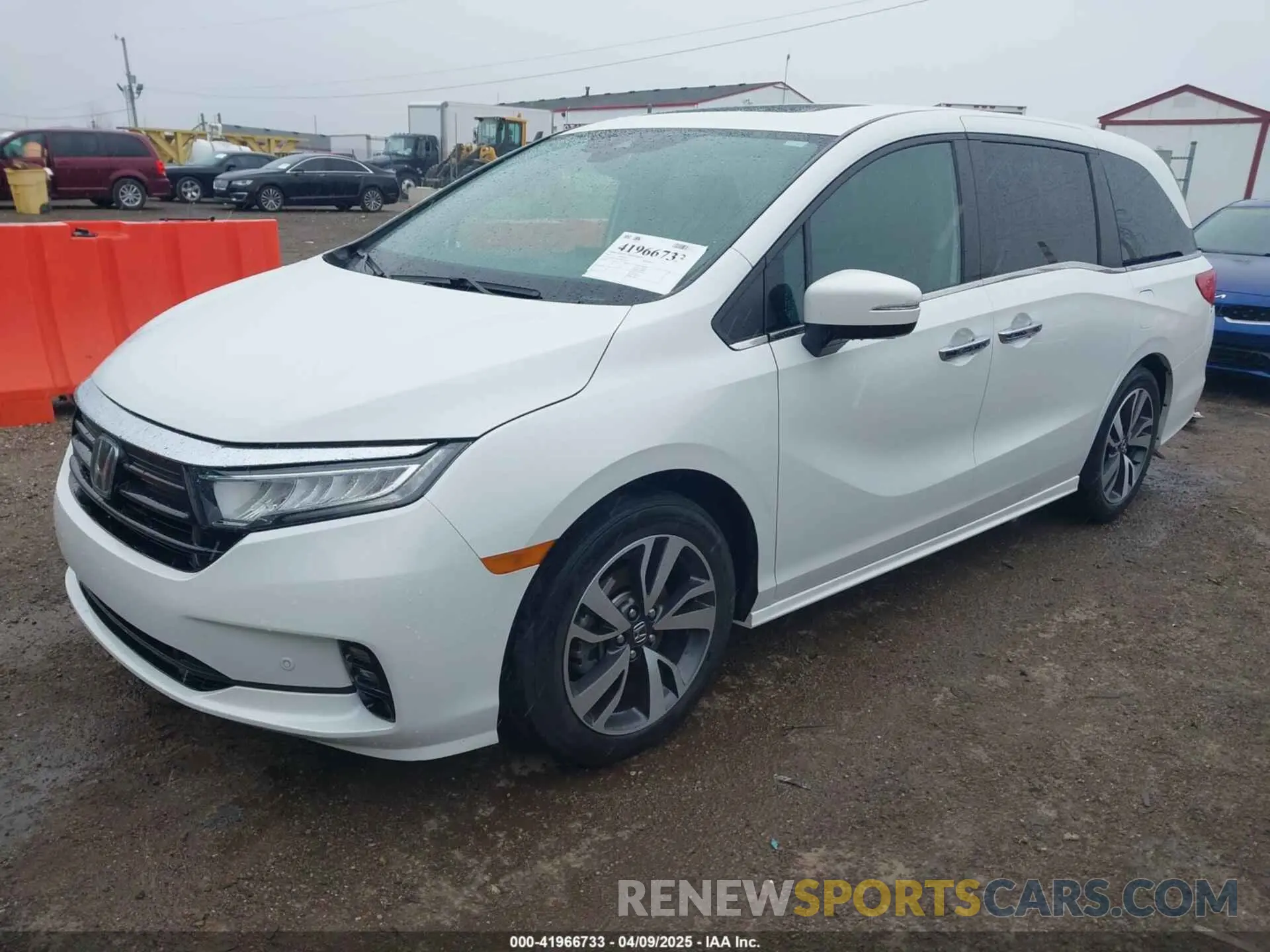 2 fotografías del automóvil dañado 5FNRL6H80MB008330 HONDA ODYSSEY 2021