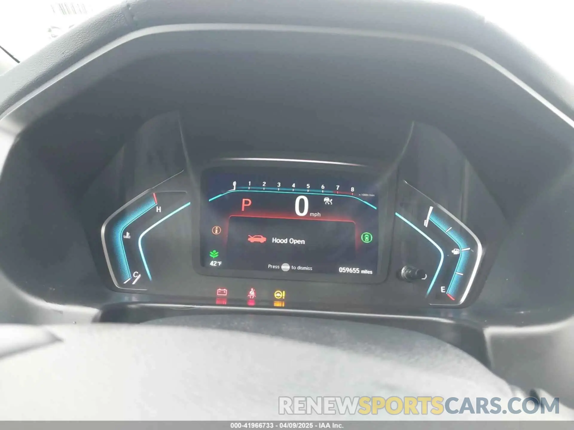7 fotografías del automóvil dañado 5FNRL6H80MB008330 HONDA ODYSSEY 2021