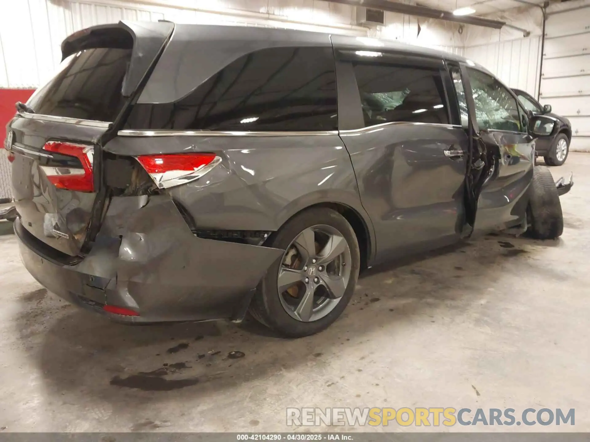 4 fotografías del automóvil dañado 5FNRL6H82MB025923 HONDA ODYSSEY 2021