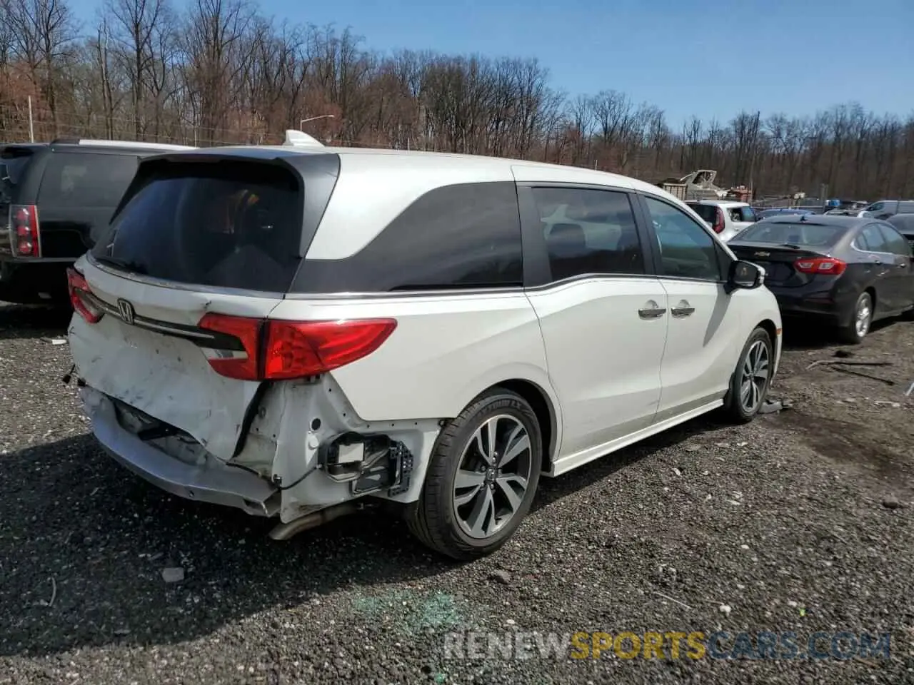 3 fotografías del automóvil dañado 5FNRL6H85MB008260 HONDA ODYSSEY 2021