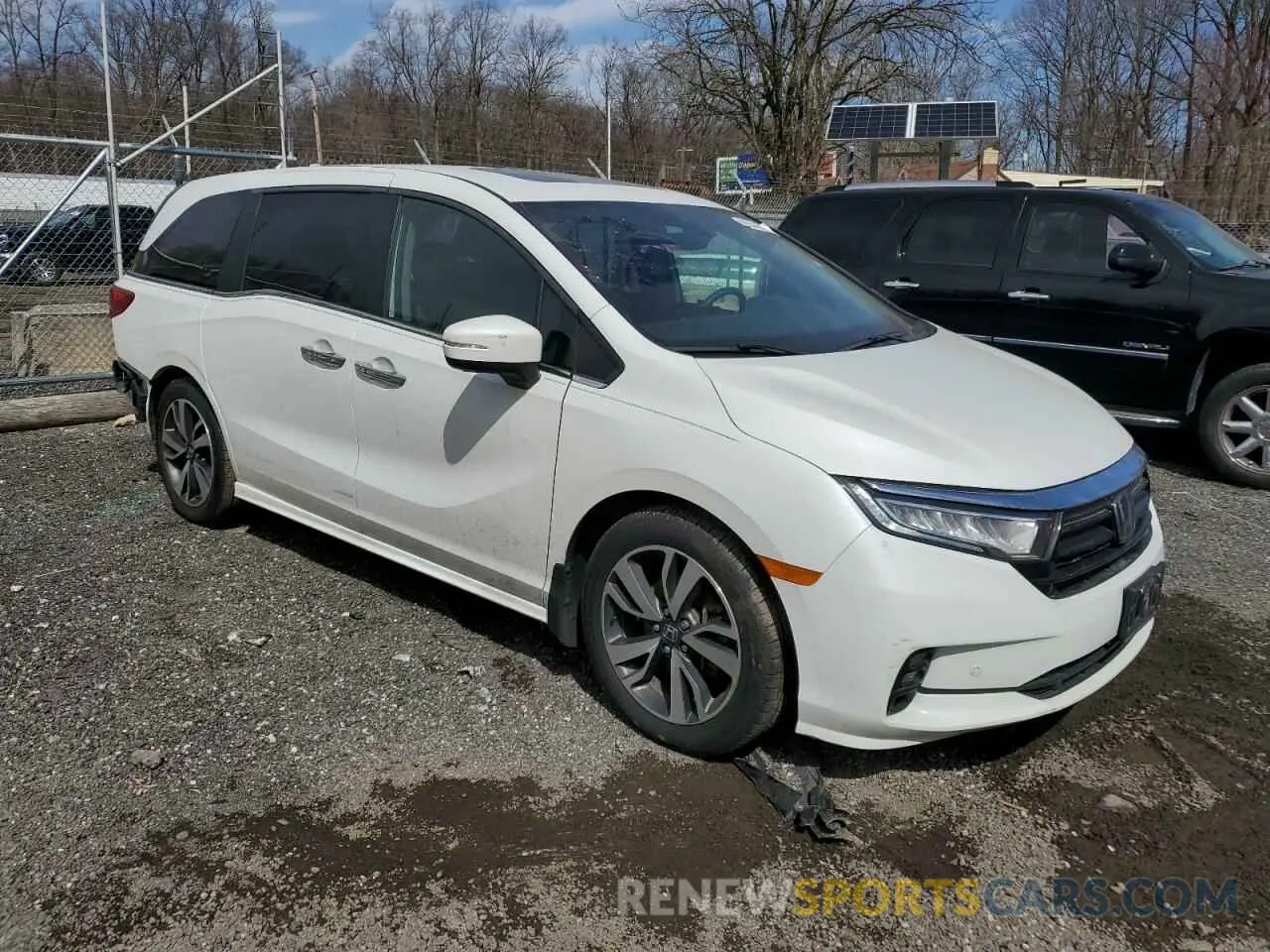 4 fotografías del automóvil dañado 5FNRL6H85MB008260 HONDA ODYSSEY 2021