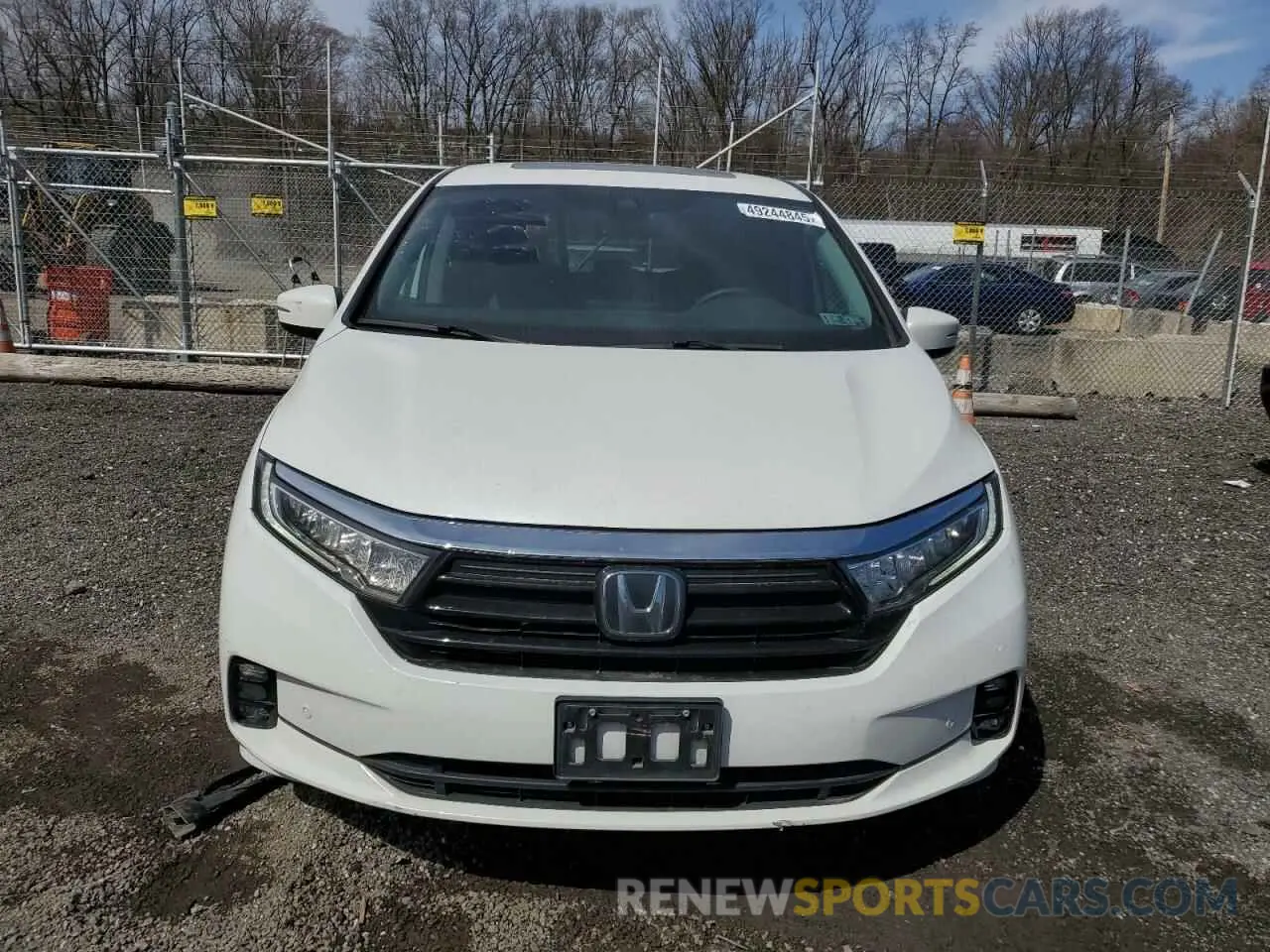 5 fotografías del automóvil dañado 5FNRL6H85MB008260 HONDA ODYSSEY 2021