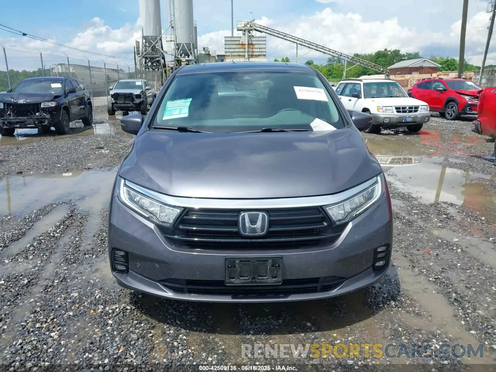 12 fotografías del automóvil dañado 5FNRL6H86MB013953 HONDA ODYSSEY 2021