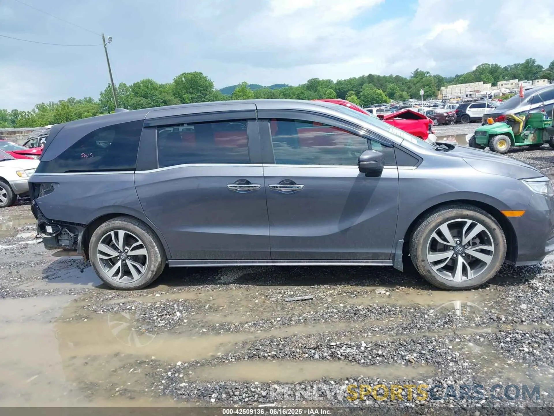 13 fotografías del automóvil dañado 5FNRL6H86MB013953 HONDA ODYSSEY 2021