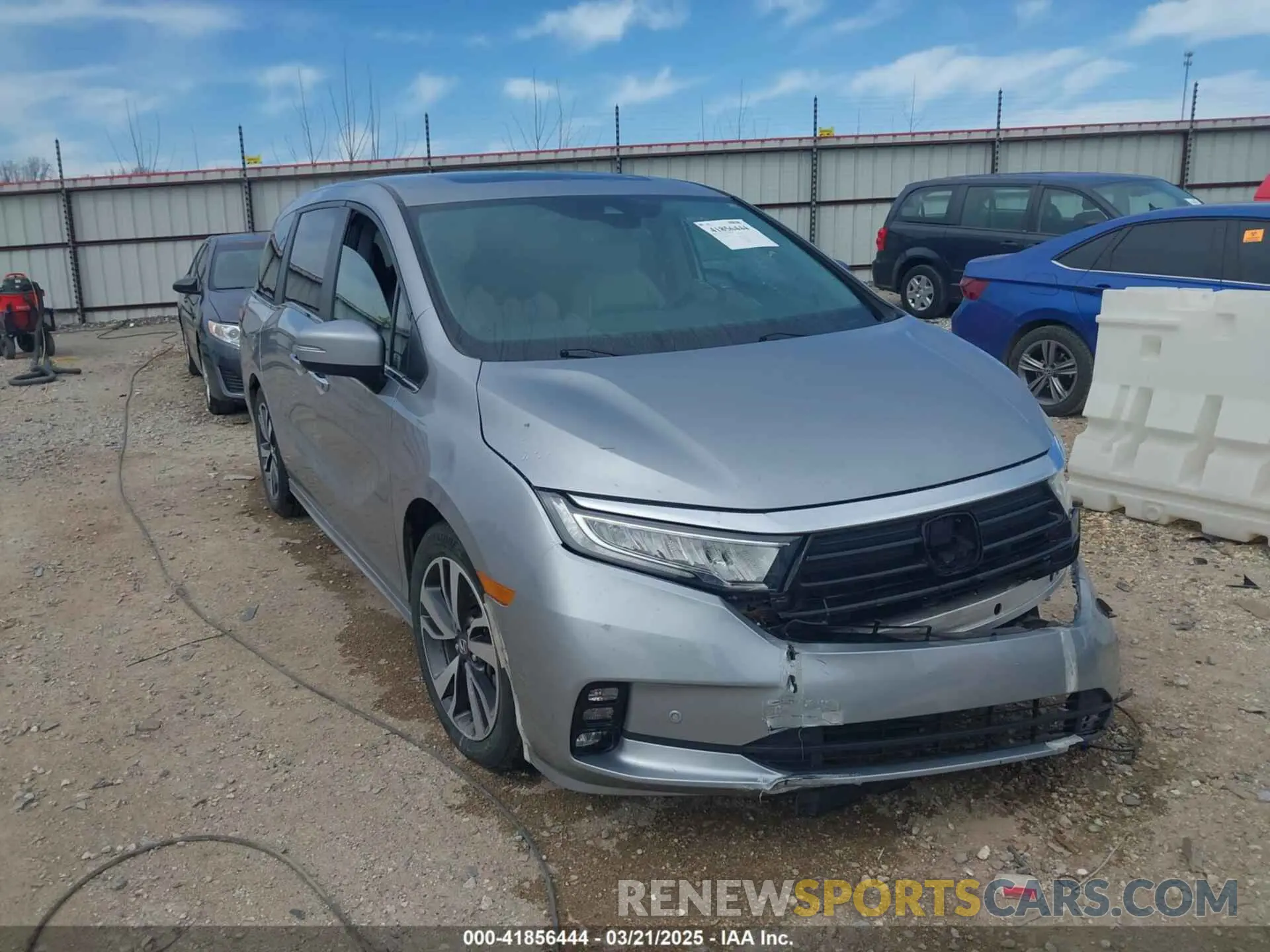 1 fotografías del automóvil dañado 5FNRL6H8XMB034837 HONDA ODYSSEY 2021