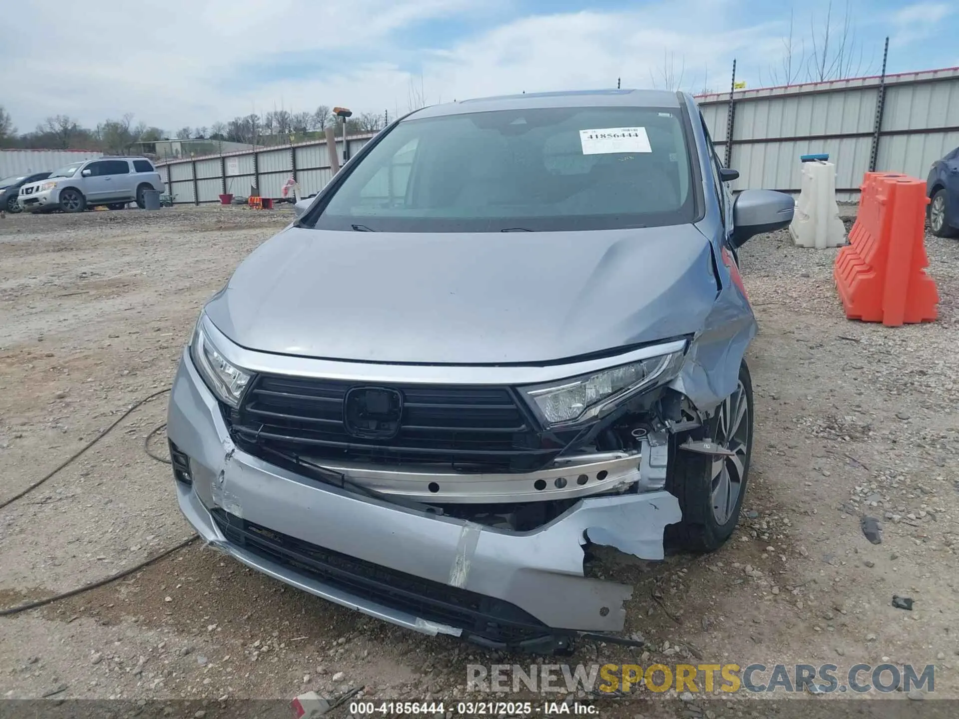 12 fotografías del automóvil dañado 5FNRL6H8XMB034837 HONDA ODYSSEY 2021