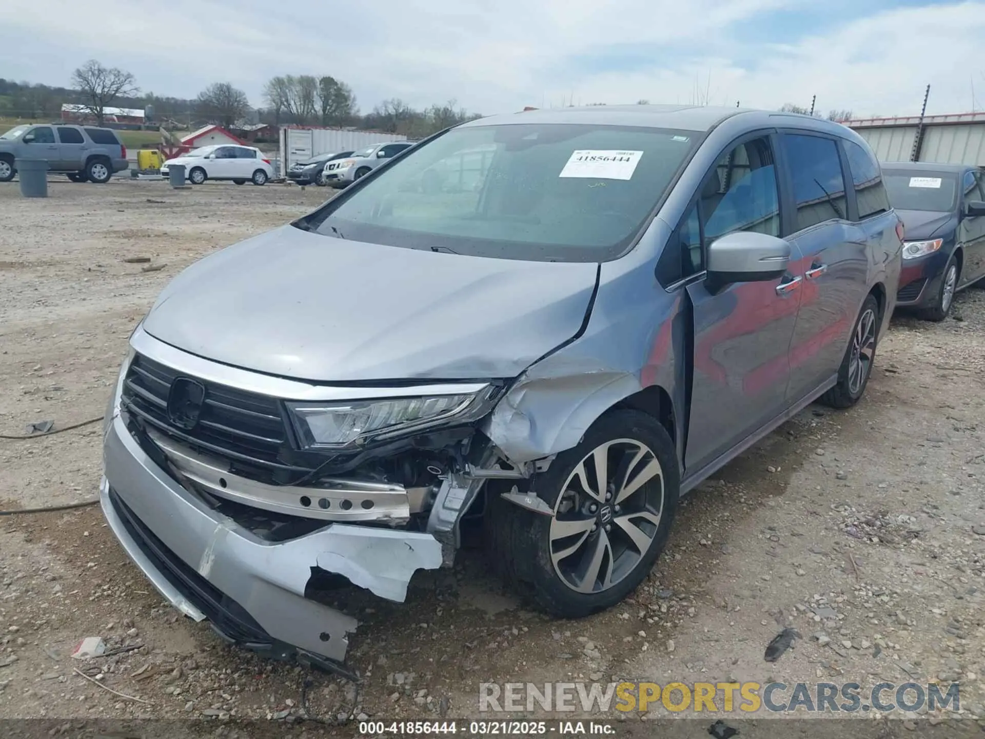 2 fotografías del automóvil dañado 5FNRL6H8XMB034837 HONDA ODYSSEY 2021