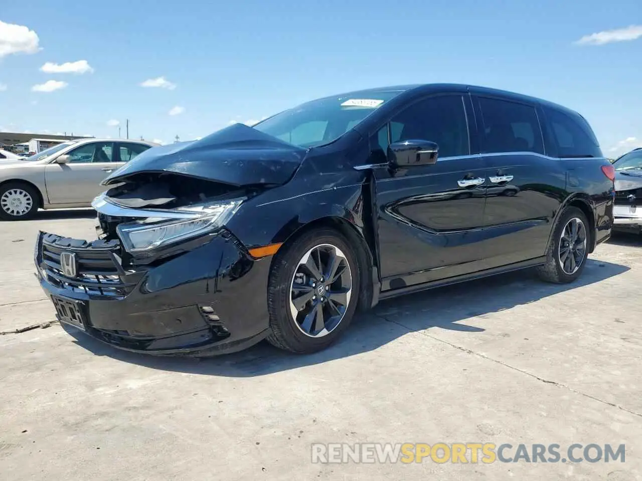 1 fotografías del automóvil dañado 5FNRL6H91MB006353 HONDA ODYSSEY 2021