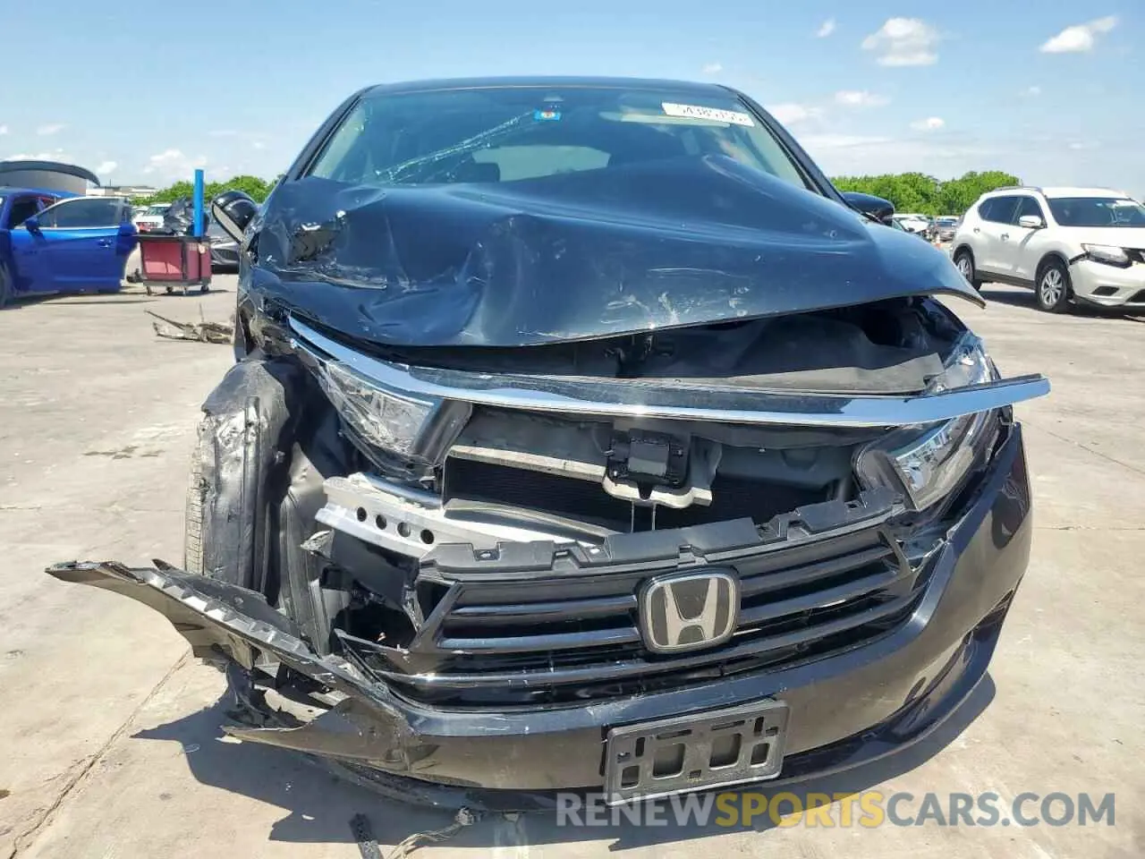 5 fotografías del automóvil dañado 5FNRL6H91MB006353 HONDA ODYSSEY 2021