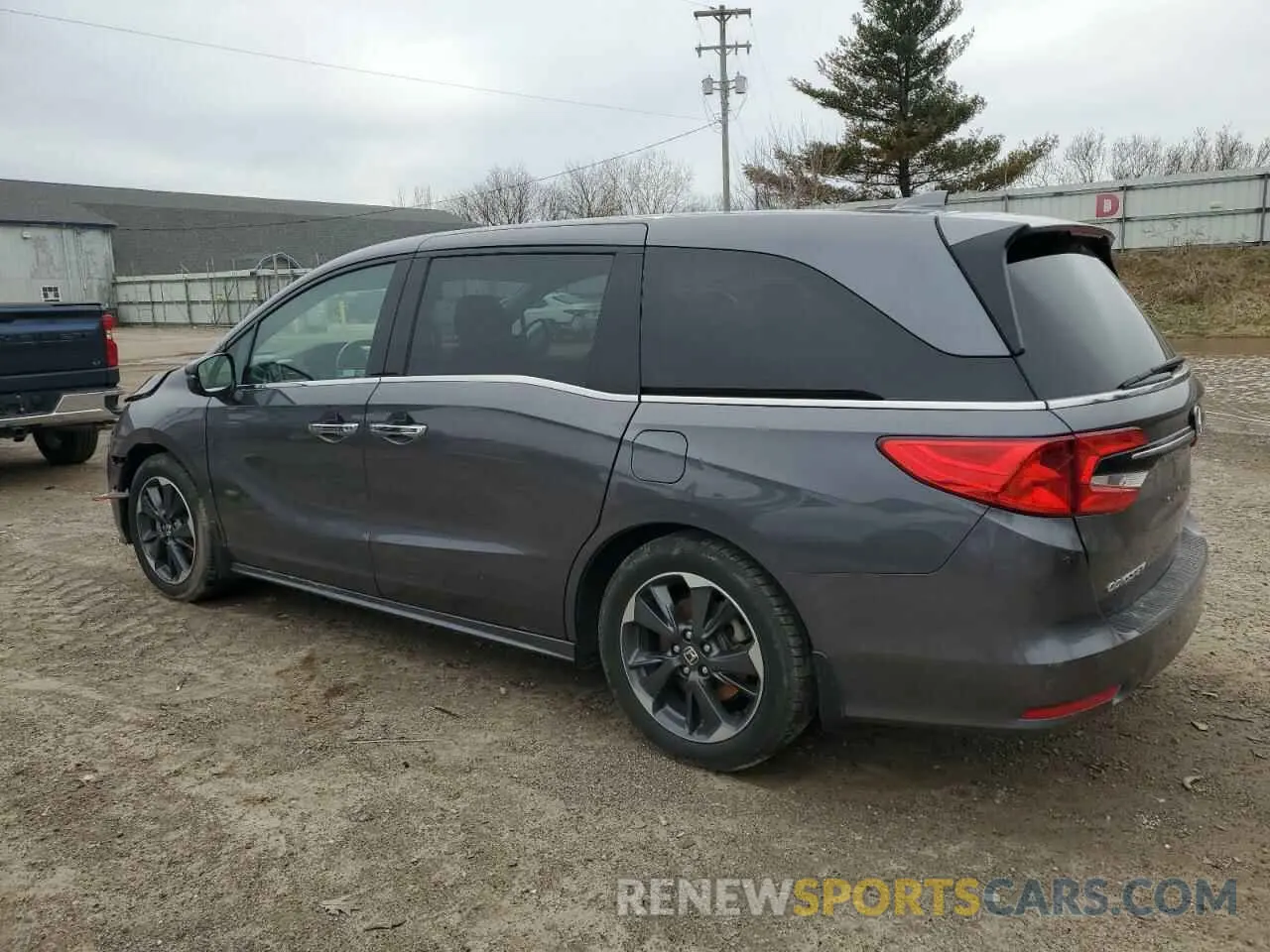 2 fotografías del automóvil dañado 5FNRL6H91MB019443 HONDA ODYSSEY 2021