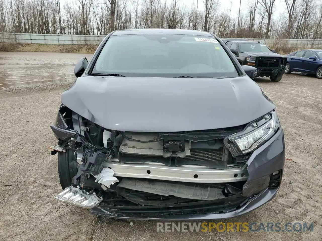5 fotografías del automóvil dañado 5FNRL6H91MB019443 HONDA ODYSSEY 2021