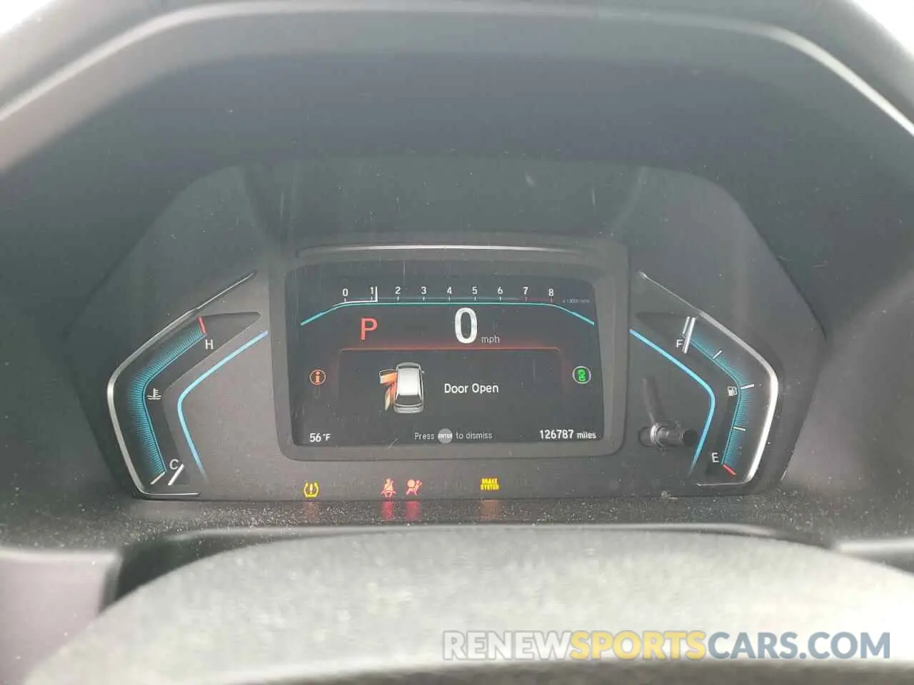9 fotografías del automóvil dañado 5FNRL6H91MB019443 HONDA ODYSSEY 2021