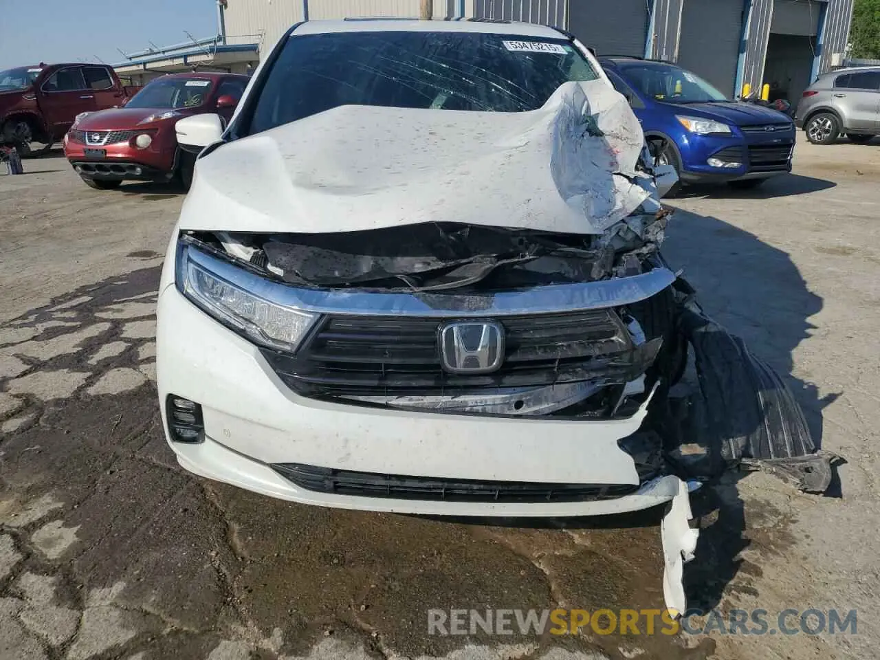 5 fotografías del automóvil dañado 5FNRL6H97MB009998 HONDA ODYSSEY 2021