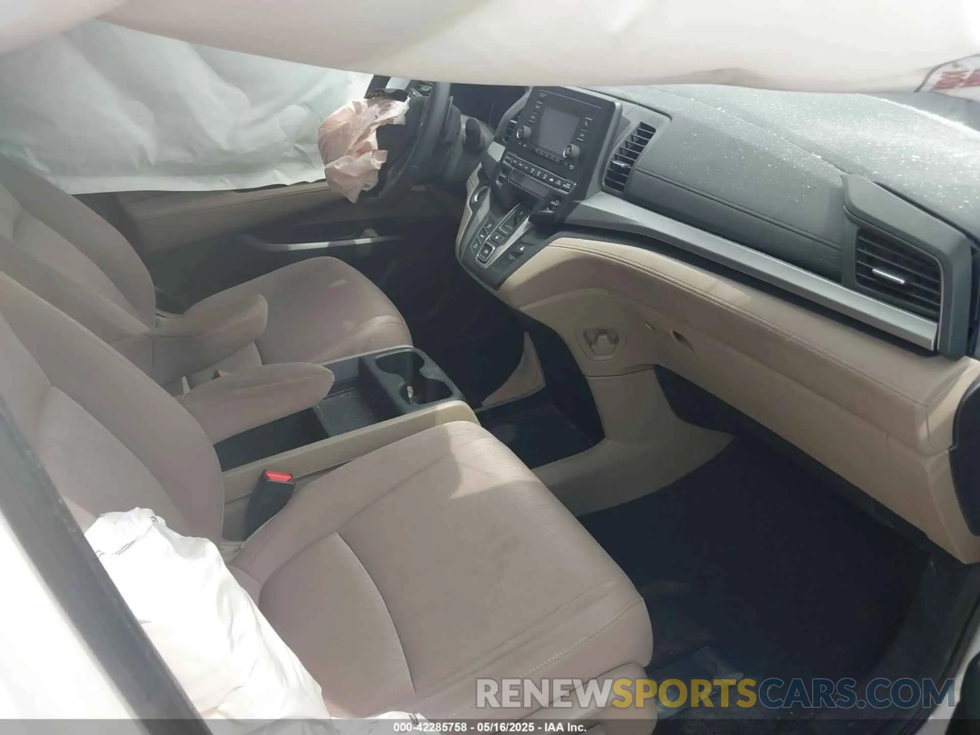5 fotografías del automóvil dañado 5FNRL6H21NB013534 HONDA ODYSSEY 2022