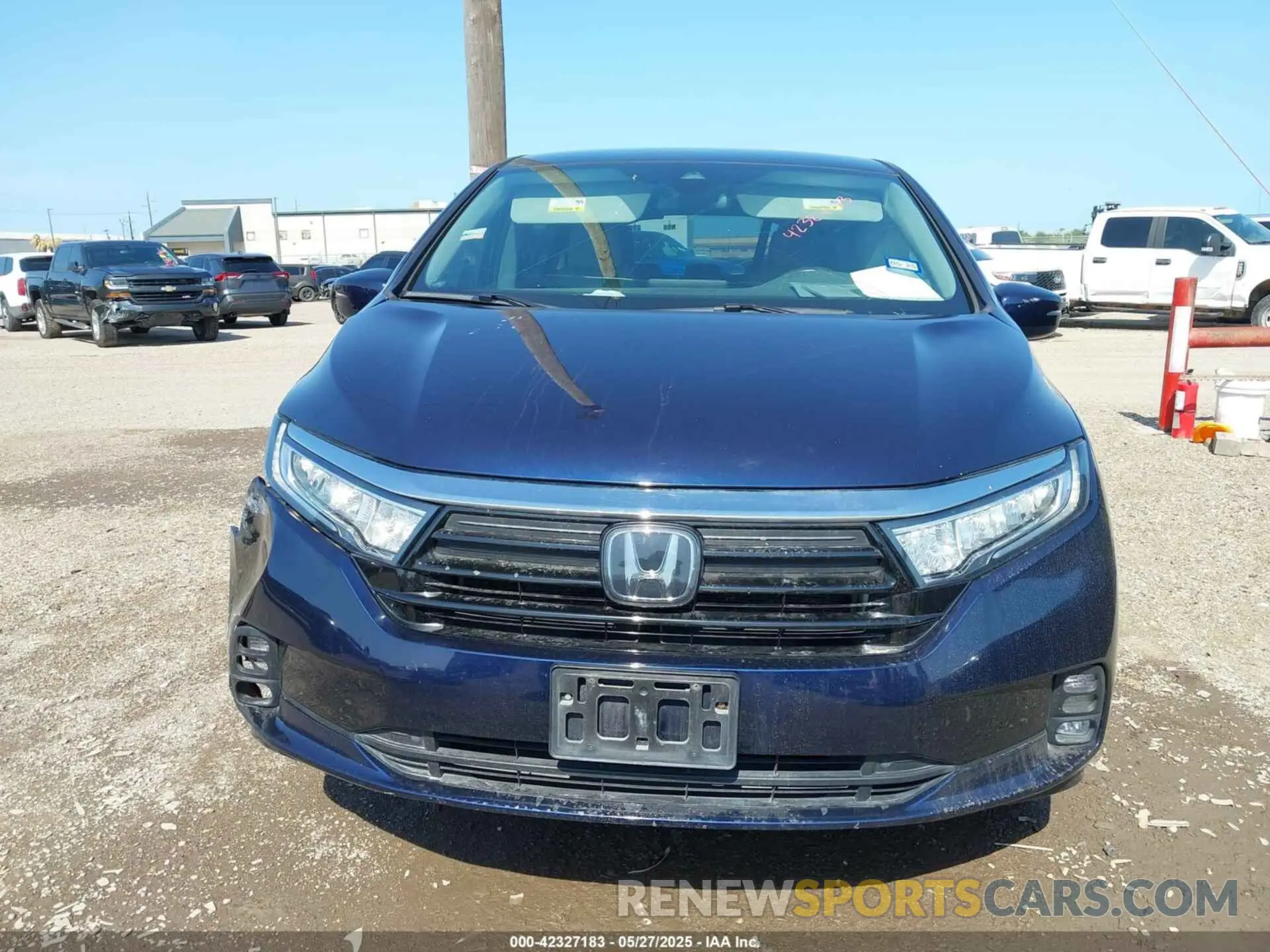 12 fotografías del automóvil dañado 5FNRL6H50NB000347 HONDA ODYSSEY 2022