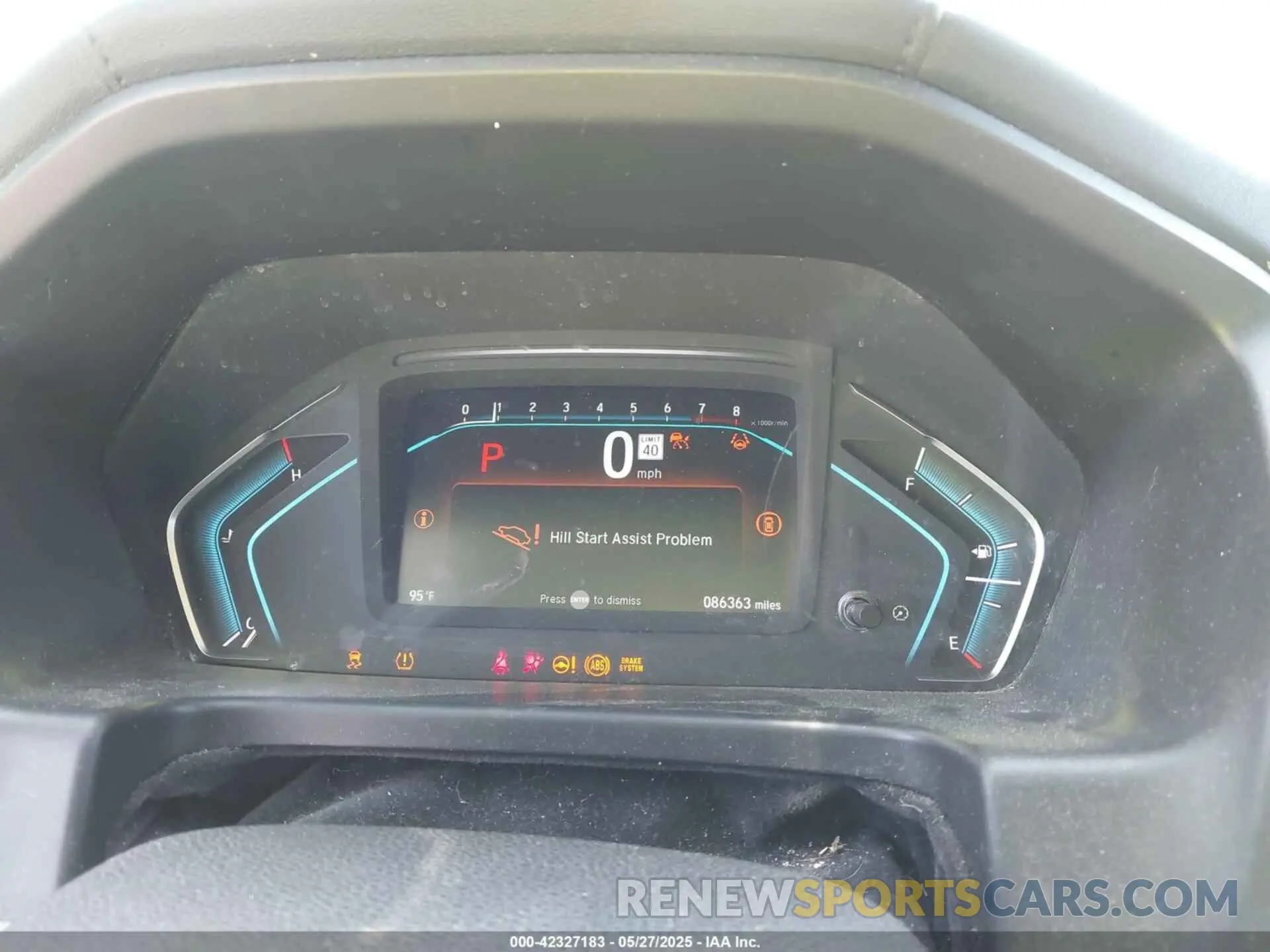 7 fotografías del automóvil dañado 5FNRL6H50NB000347 HONDA ODYSSEY 2022