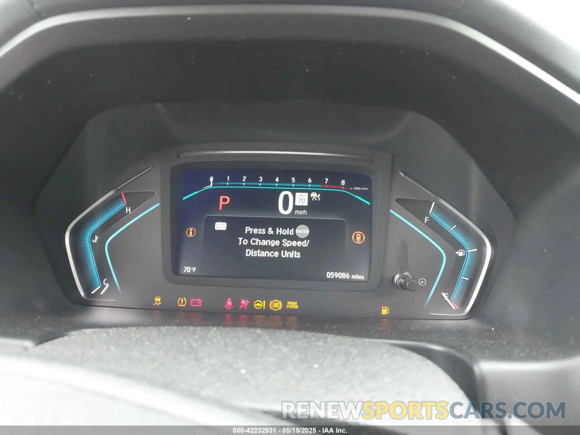 7 fotografías del automóvil dañado 5FNRL6H70NB021751 HONDA ODYSSEY 2022