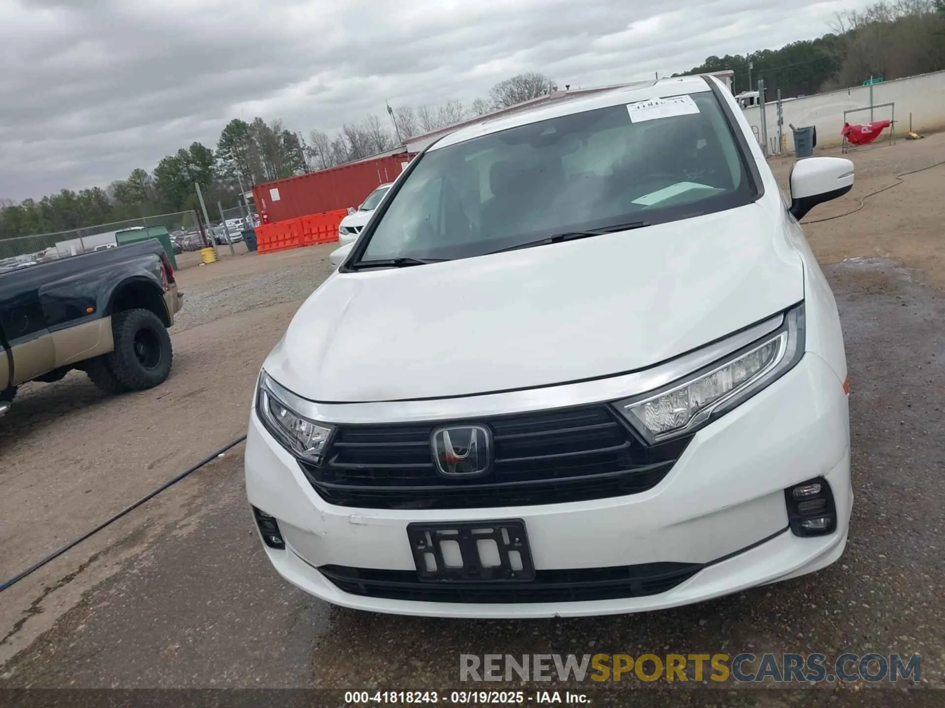 12 fotografías del automóvil dañado 5FNRL6H76NB002248 HONDA ODYSSEY 2022