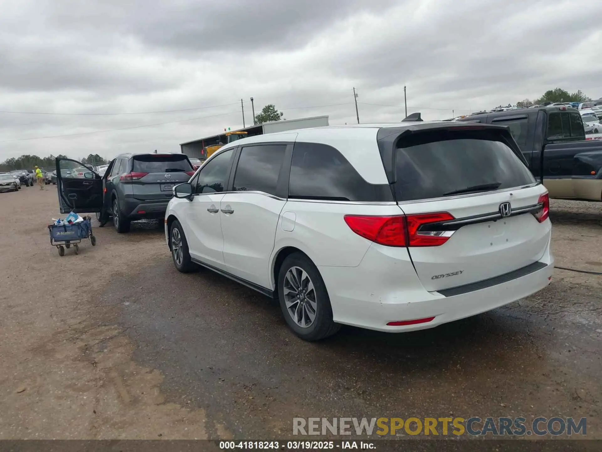 3 fotografías del automóvil dañado 5FNRL6H76NB002248 HONDA ODYSSEY 2022