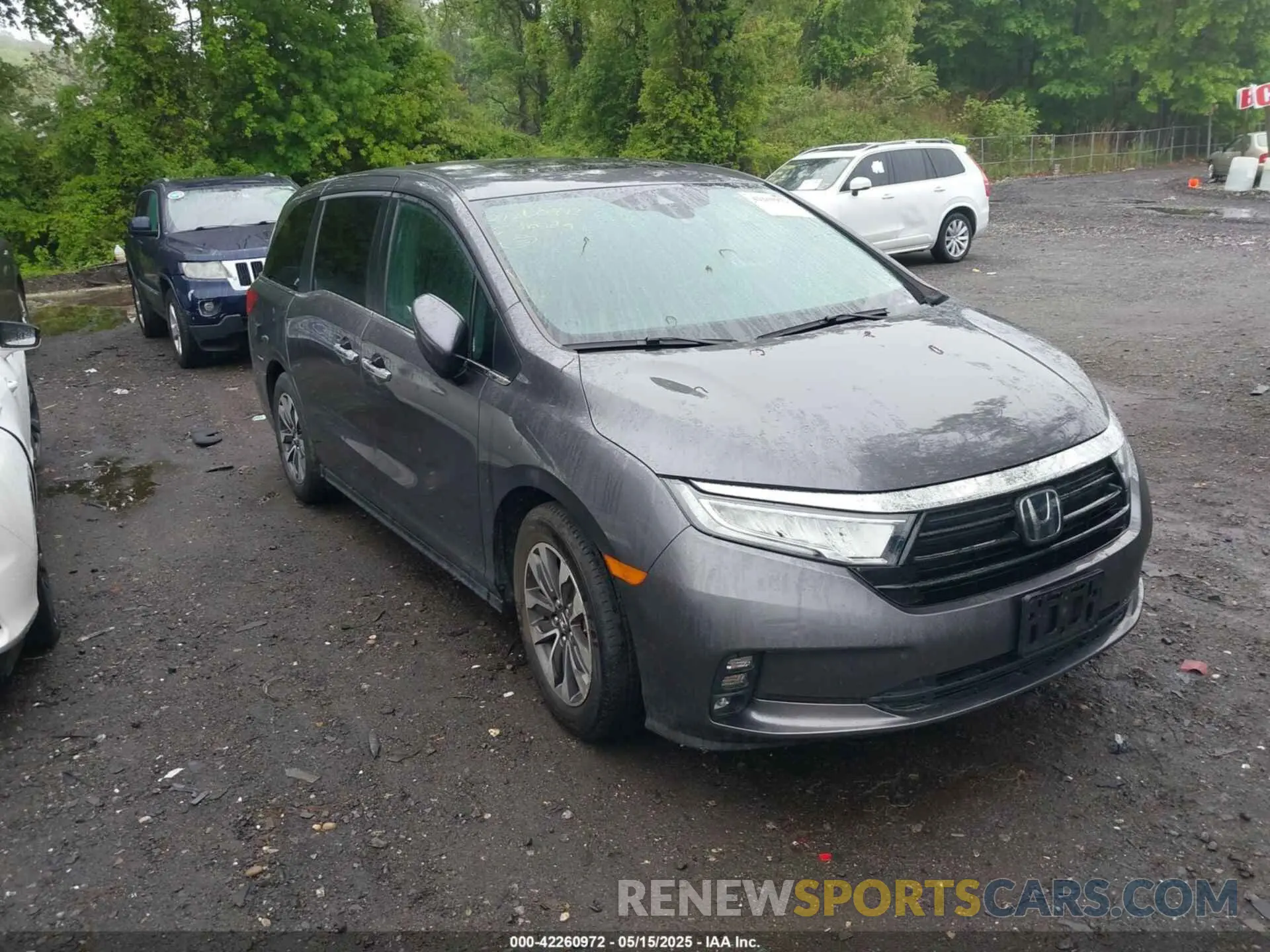 1 fotografías del automóvil dañado 5FNRL6H77NB018068 HONDA ODYSSEY 2022