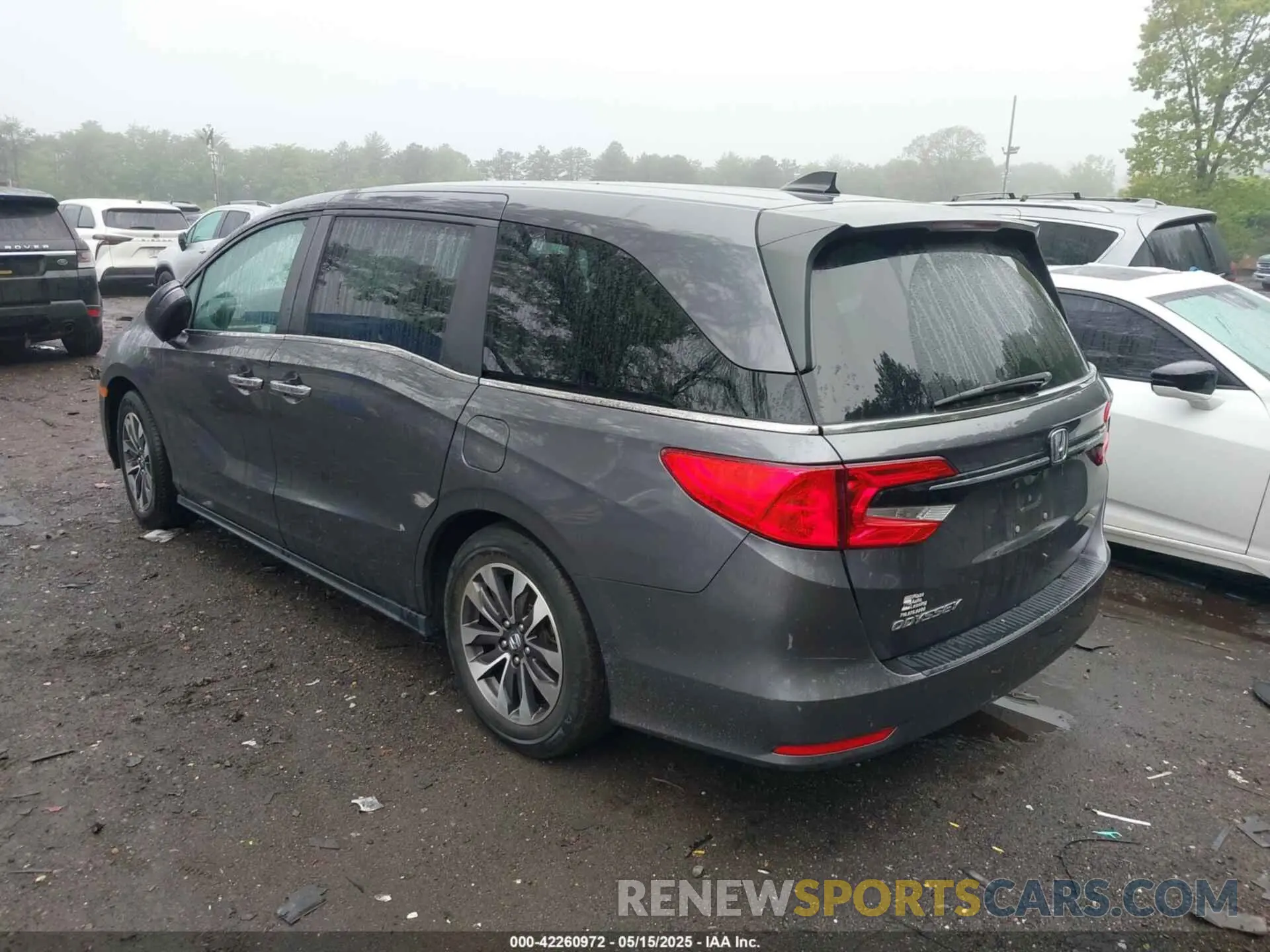 3 fotografías del automóvil dañado 5FNRL6H77NB018068 HONDA ODYSSEY 2022