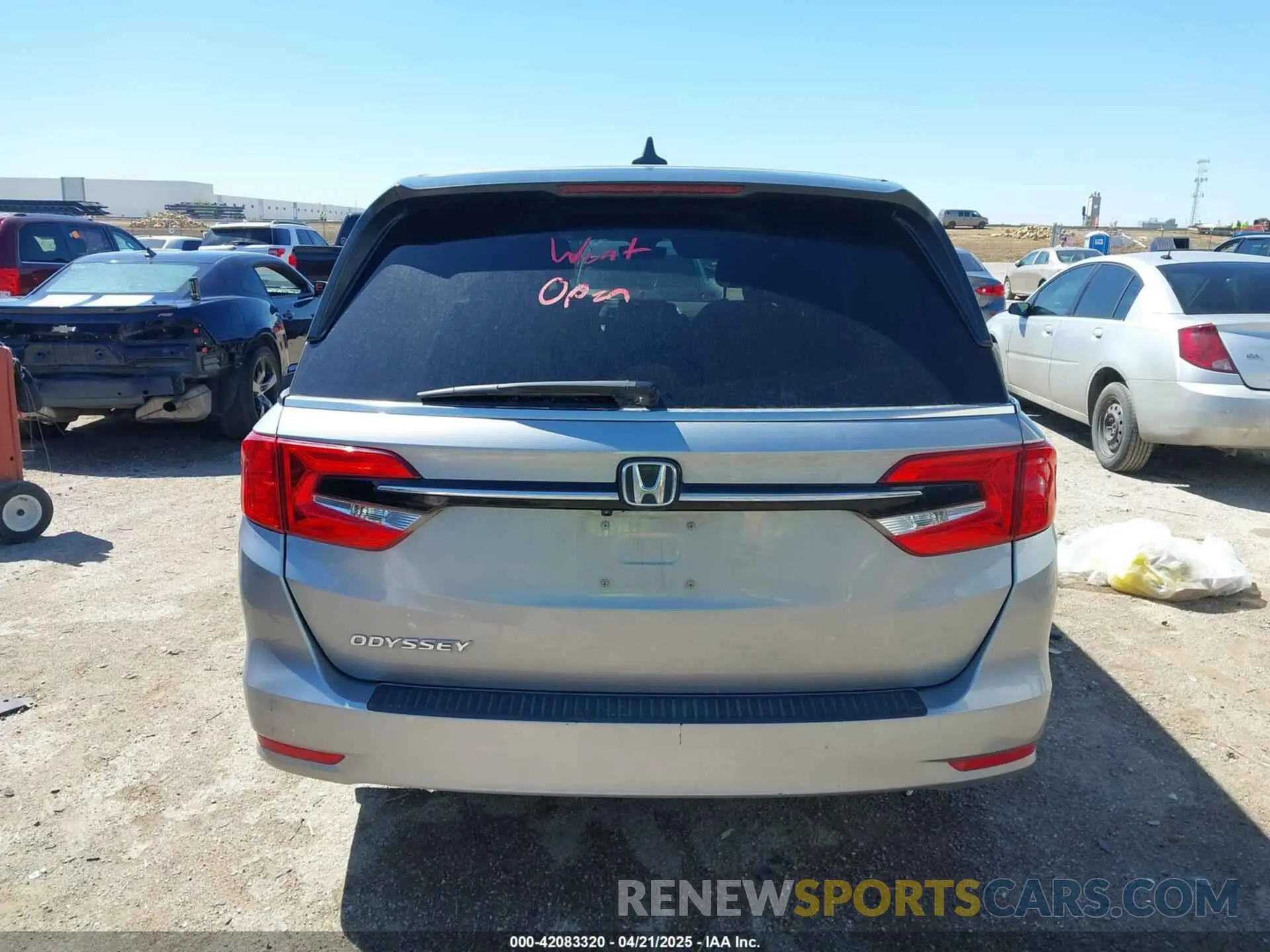 16 fotografías del automóvil dañado 5FNRL6H77NB060367 HONDA ODYSSEY 2022