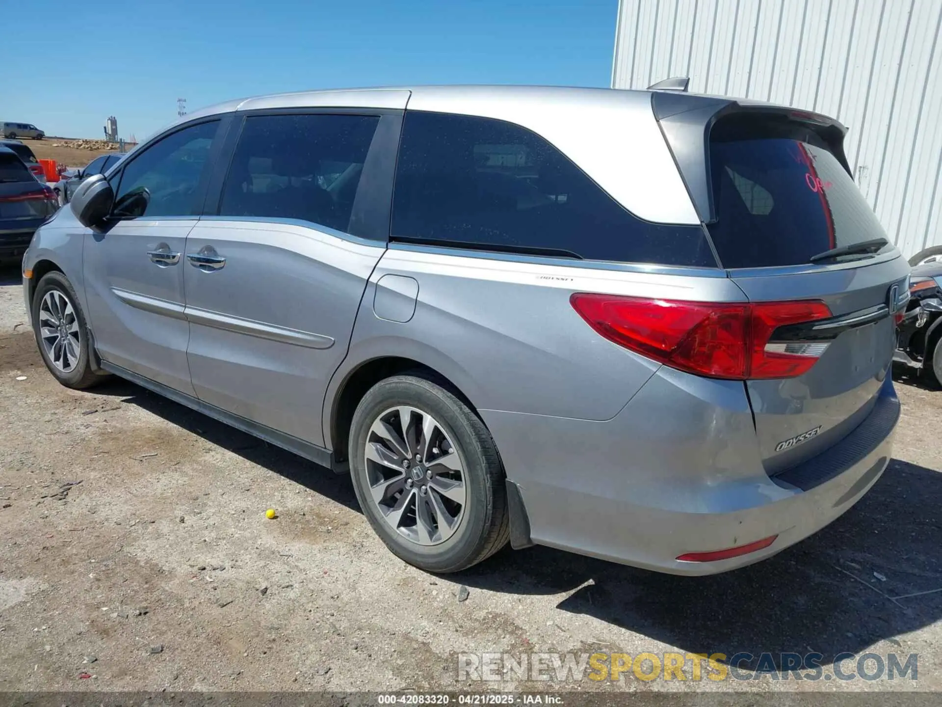 3 fotografías del automóvil dañado 5FNRL6H77NB060367 HONDA ODYSSEY 2022