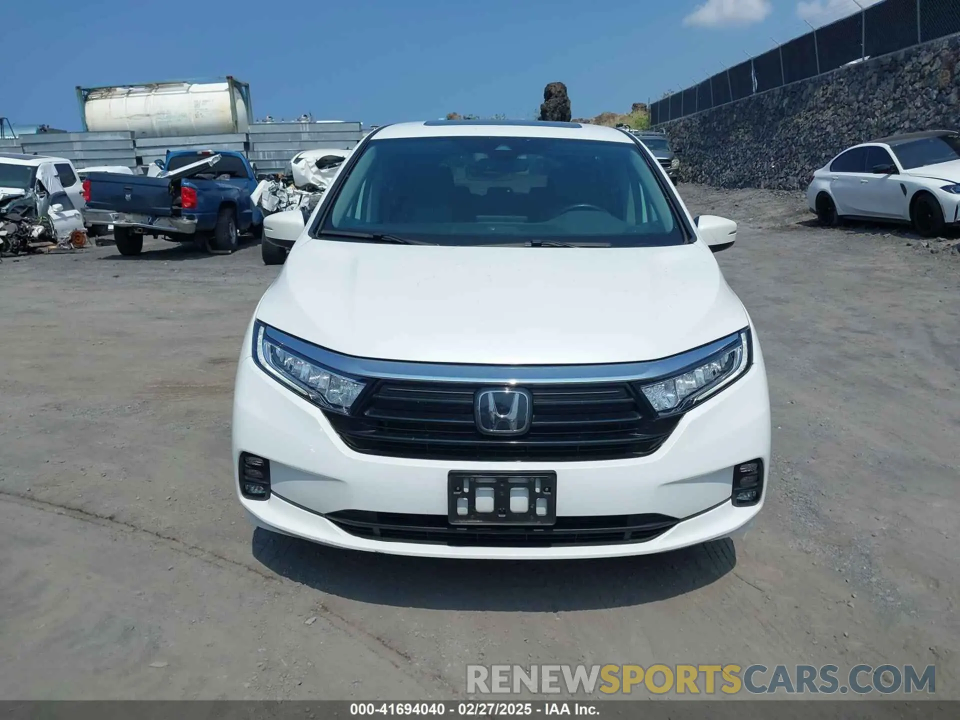 12 fotografías del automóvil dañado 5FNRL6H79NB054120 HONDA ODYSSEY 2022