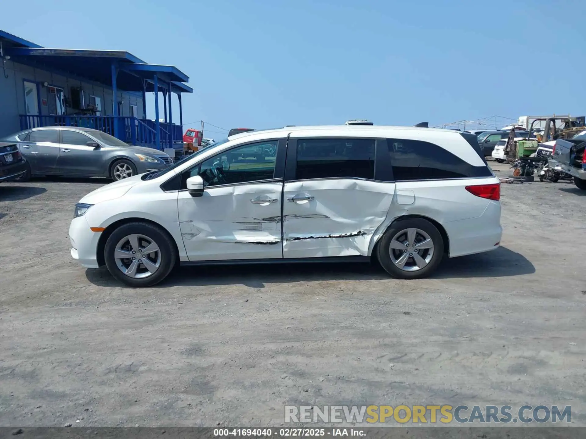14 fotografías del automóvil dañado 5FNRL6H79NB054120 HONDA ODYSSEY 2022