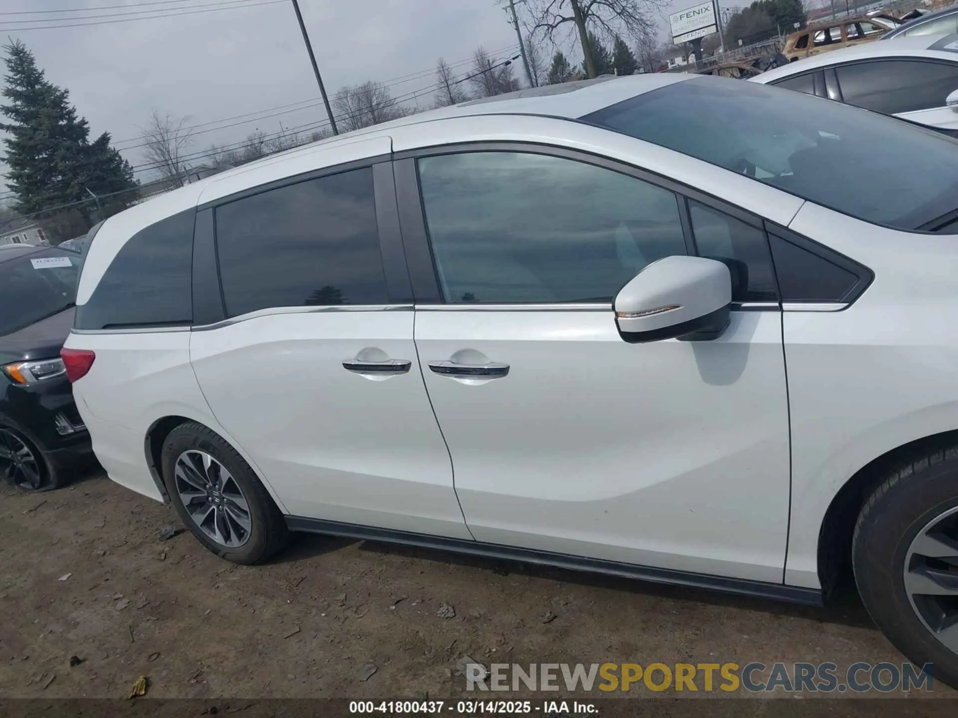 13 fotografías del automóvil dañado 5FNRL6H7XNB043658 HONDA ODYSSEY 2022