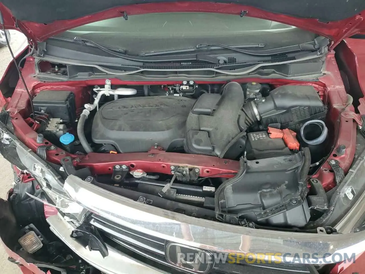 12 fotografías del automóvil dañado 5FNRL6H81NB017930 HONDA ODYSSEY 2022