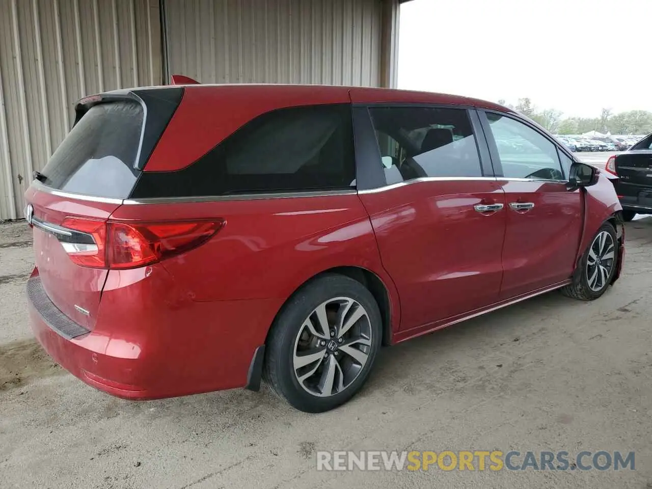 3 fotografías del automóvil dañado 5FNRL6H81NB017930 HONDA ODYSSEY 2022