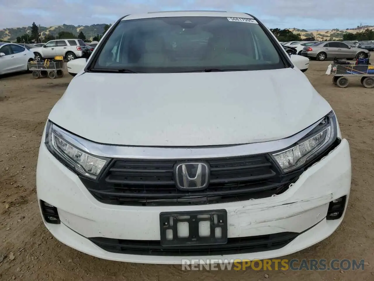 5 fotografías del automóvil dañado 5FNRL6H83NB041131 HONDA ODYSSEY 2022