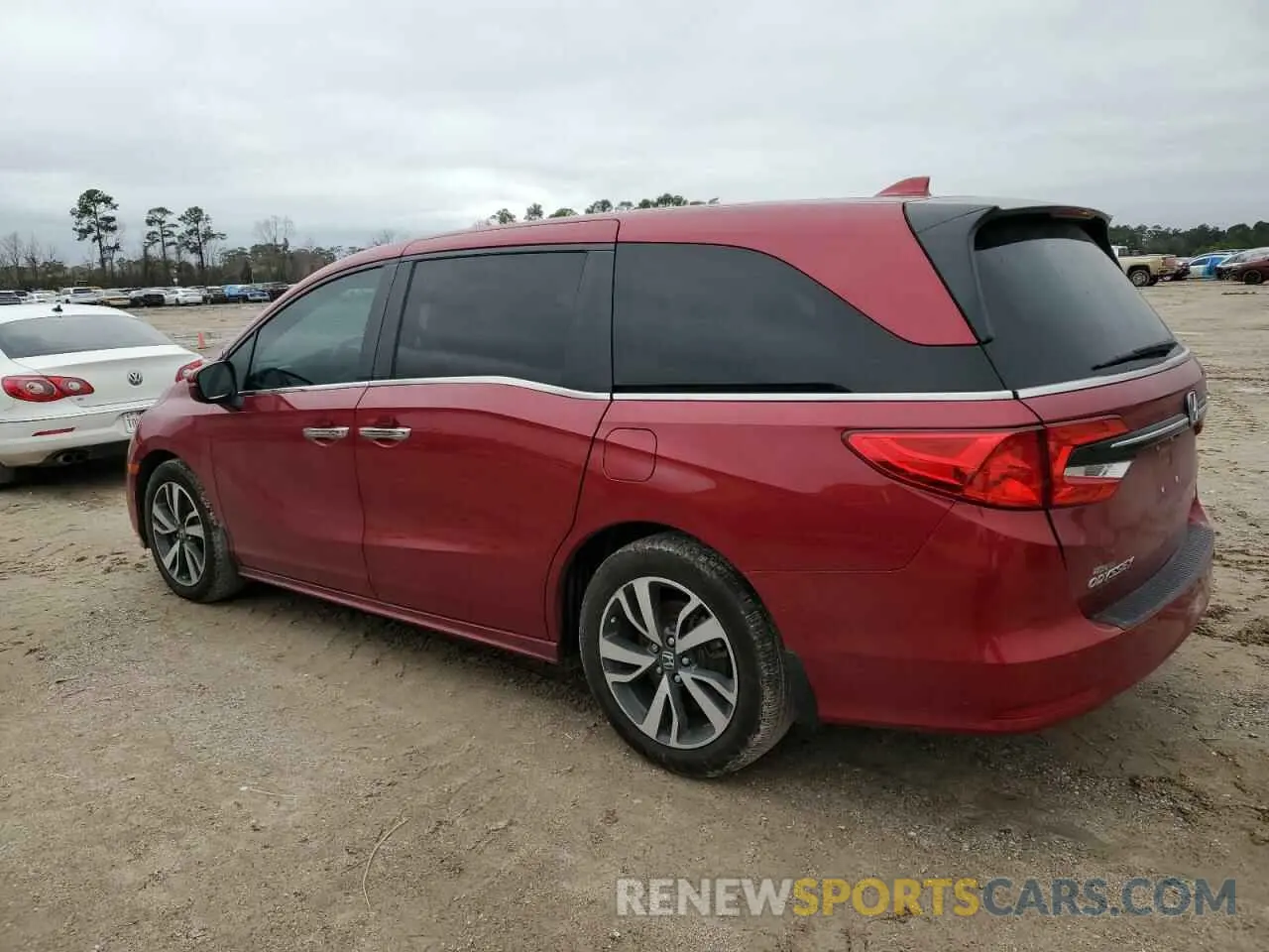2 fotografías del automóvil dañado 5FNRL6H84NB025374 HONDA ODYSSEY 2022