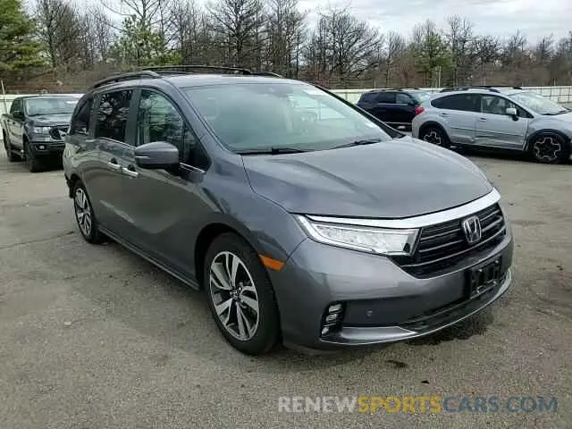 12 fotografías del automóvil dañado 5FNRL6H84NB052834 HONDA ODYSSEY 2022